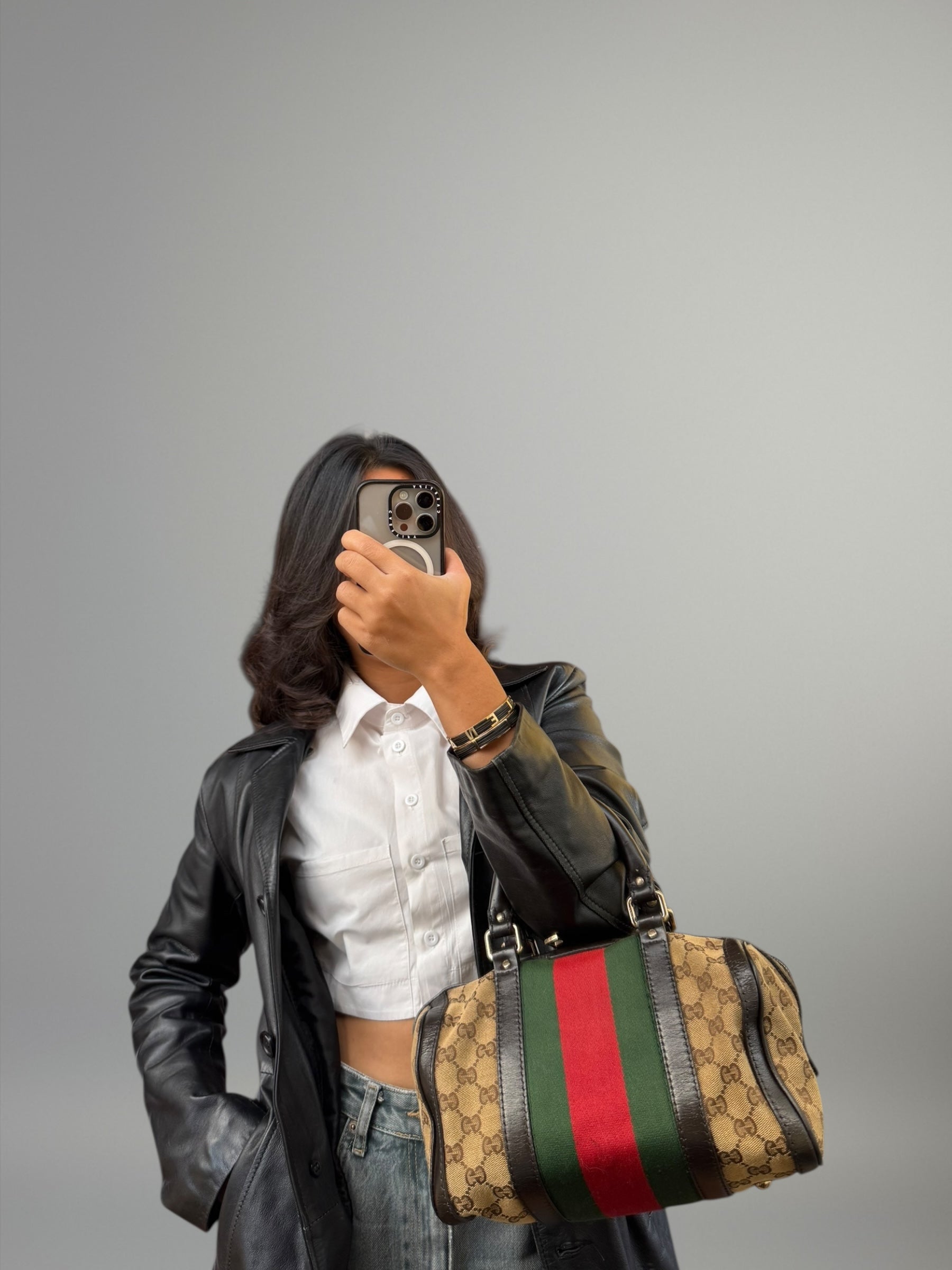 Gucci Mini Boston Web GG