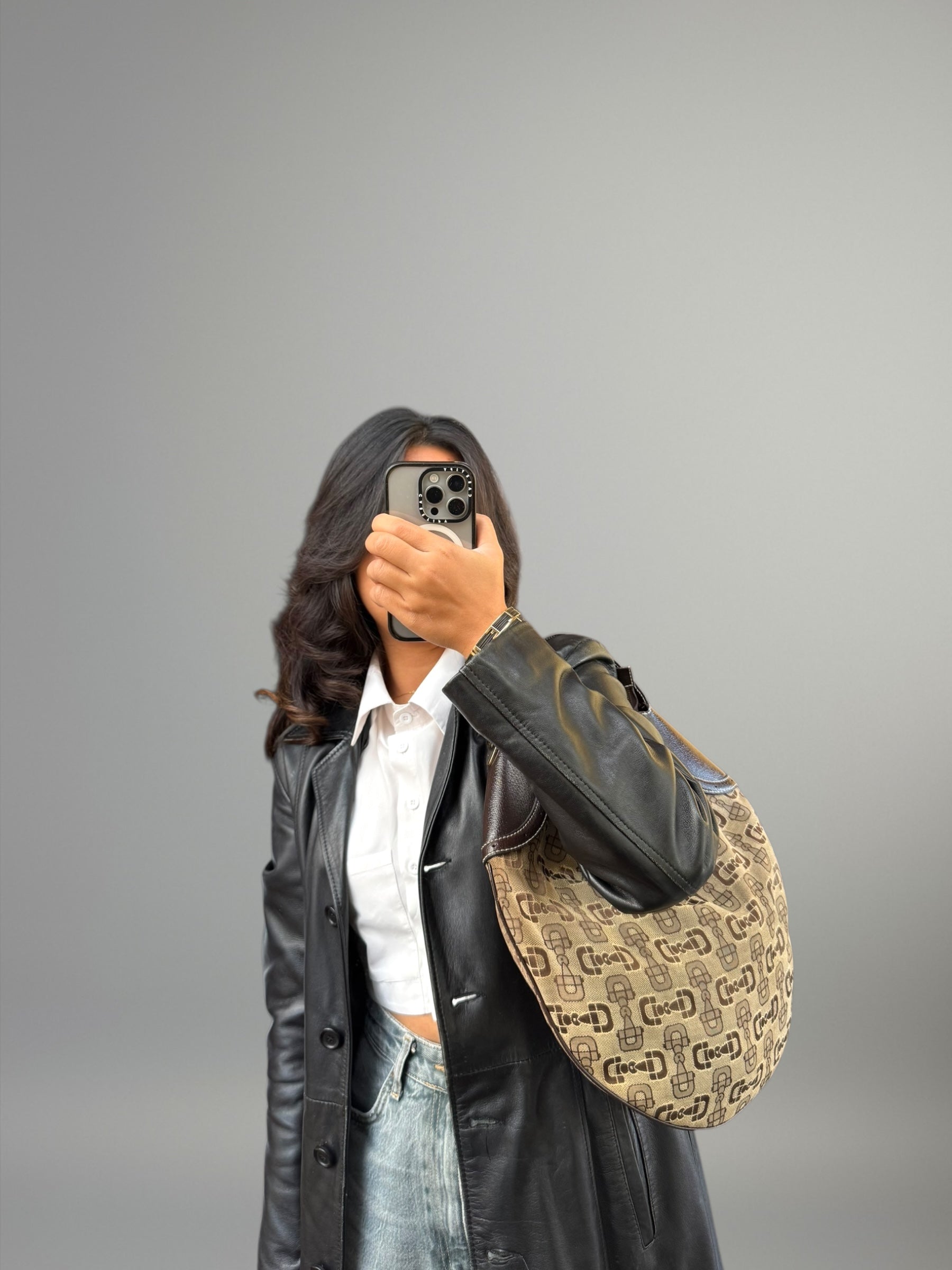 Gucci Hobo Horsebit Canvas