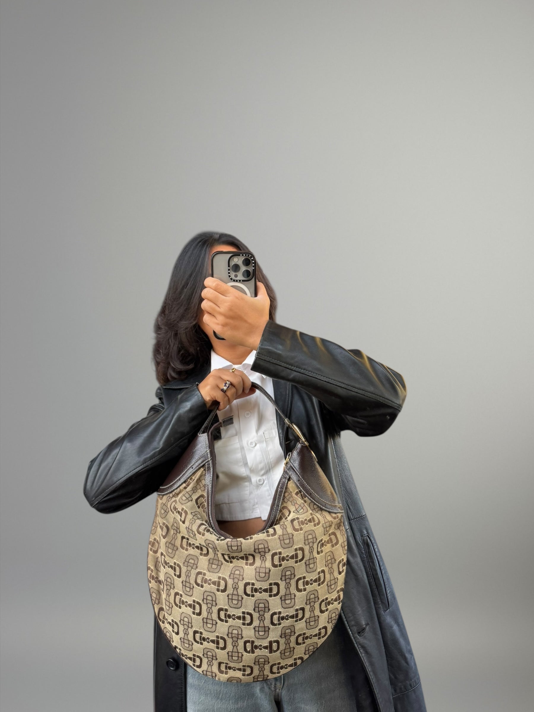 Gucci Hobo Horsebit Canvas