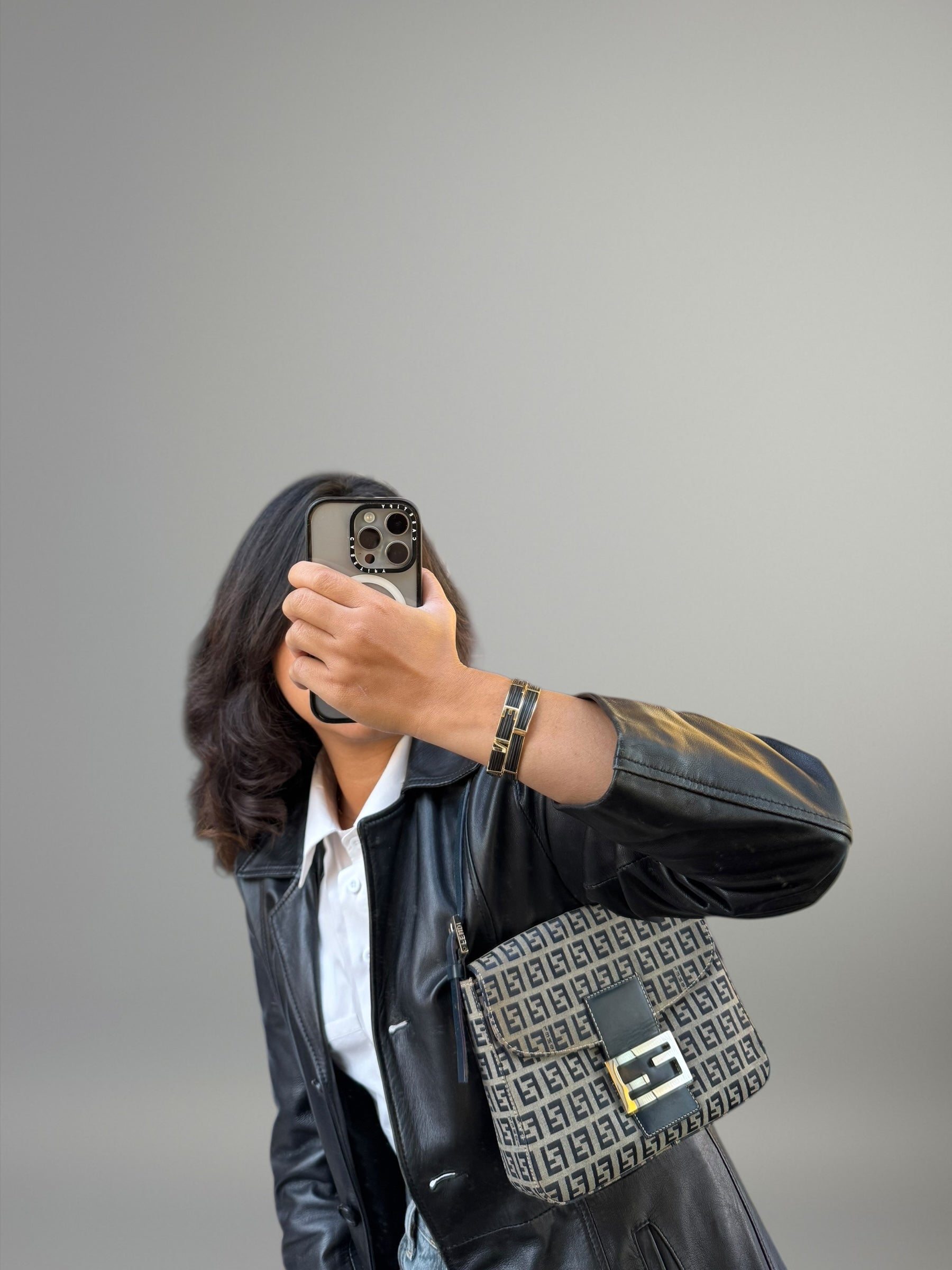 Fendi Baguette Blue Zucchino