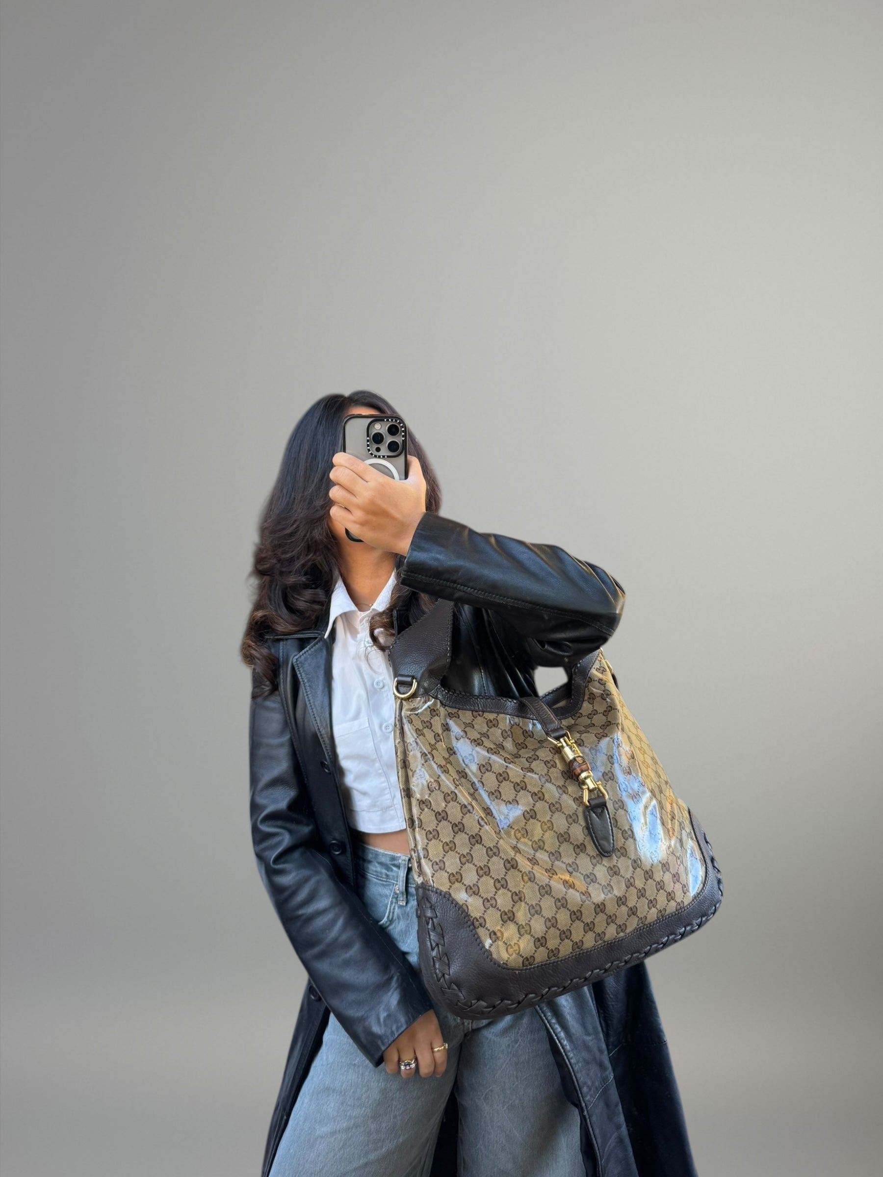 Gucci Jackie GG Crystal Hobo