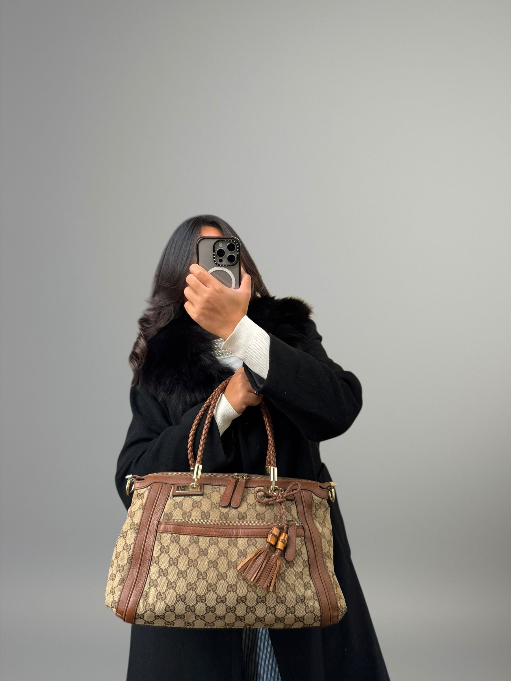 Gucci Bella GG Canvas Bamboo