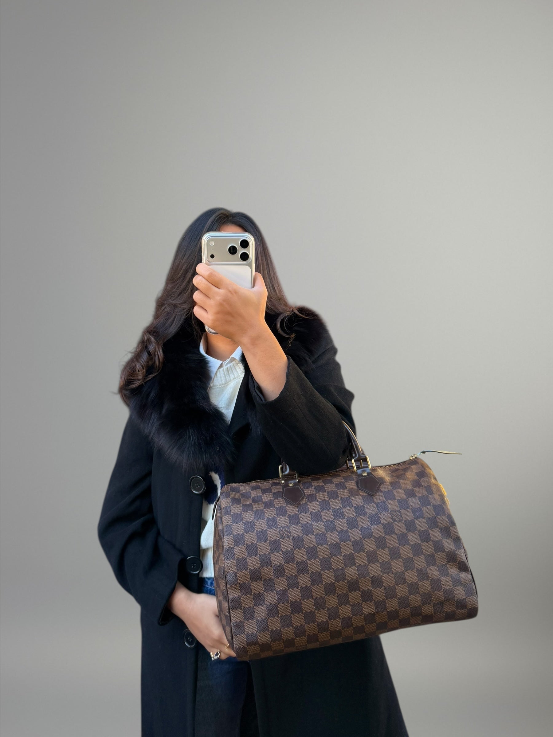 Louis Vuitton Speedy 35 Damier Ebene