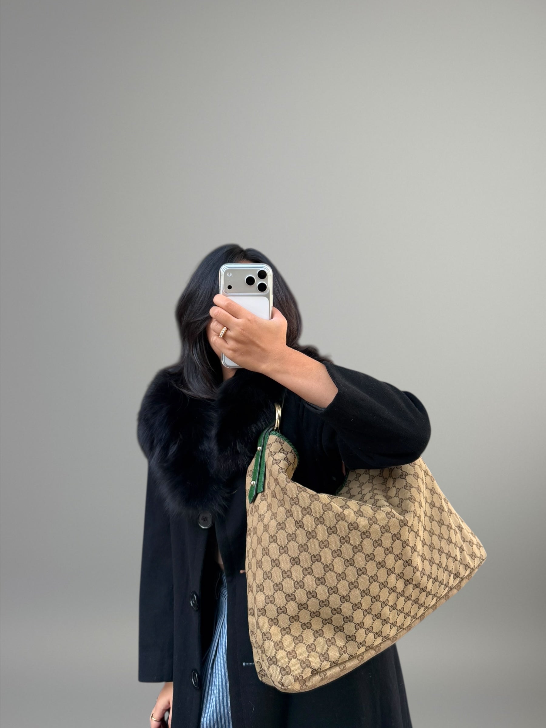 Gucci Hobo GG con manico Horsebit