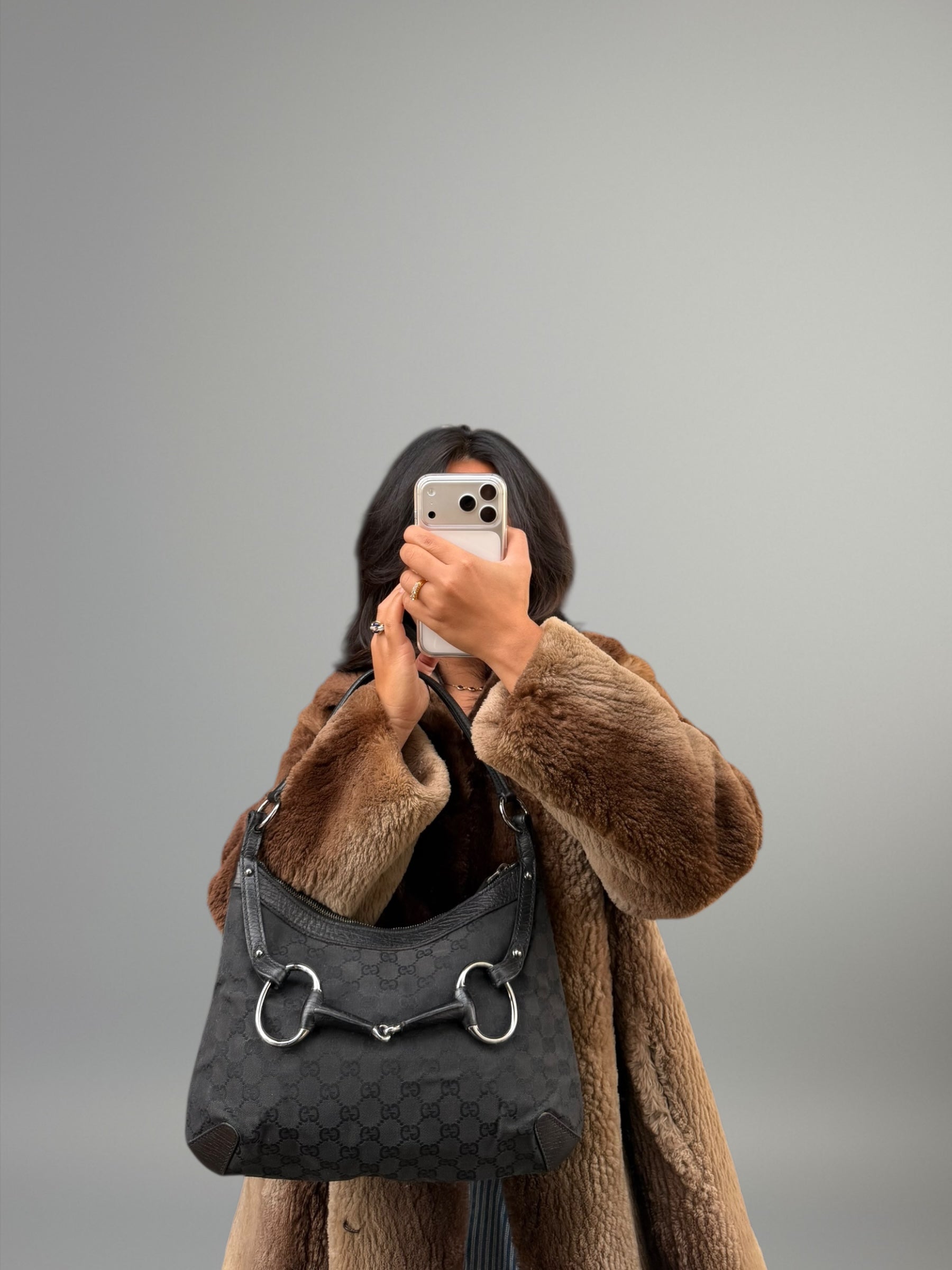 Gucci Horsebit Black Canvas