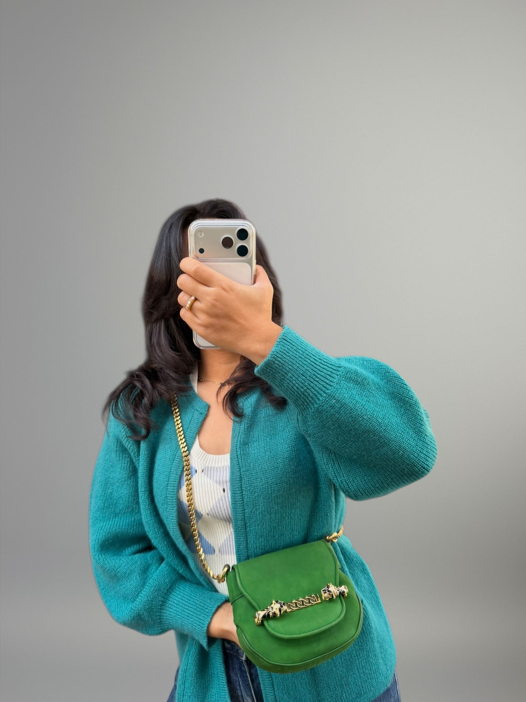 Gucci Tigrette Suede Crossbody