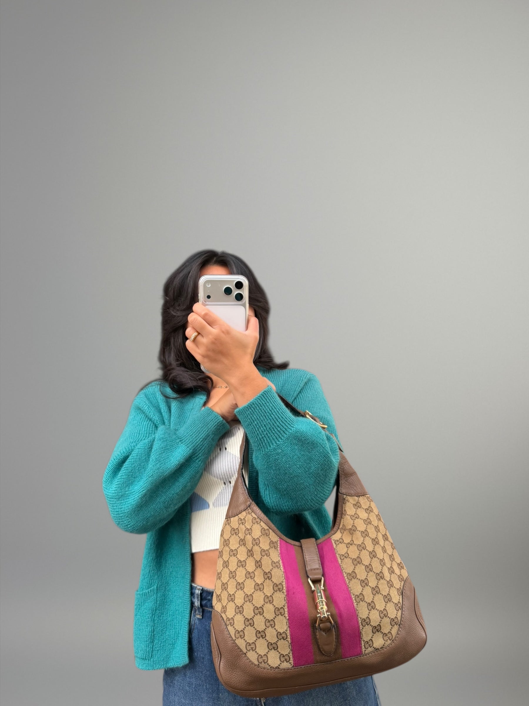 Gucci Jackie Rosa GG Canvas