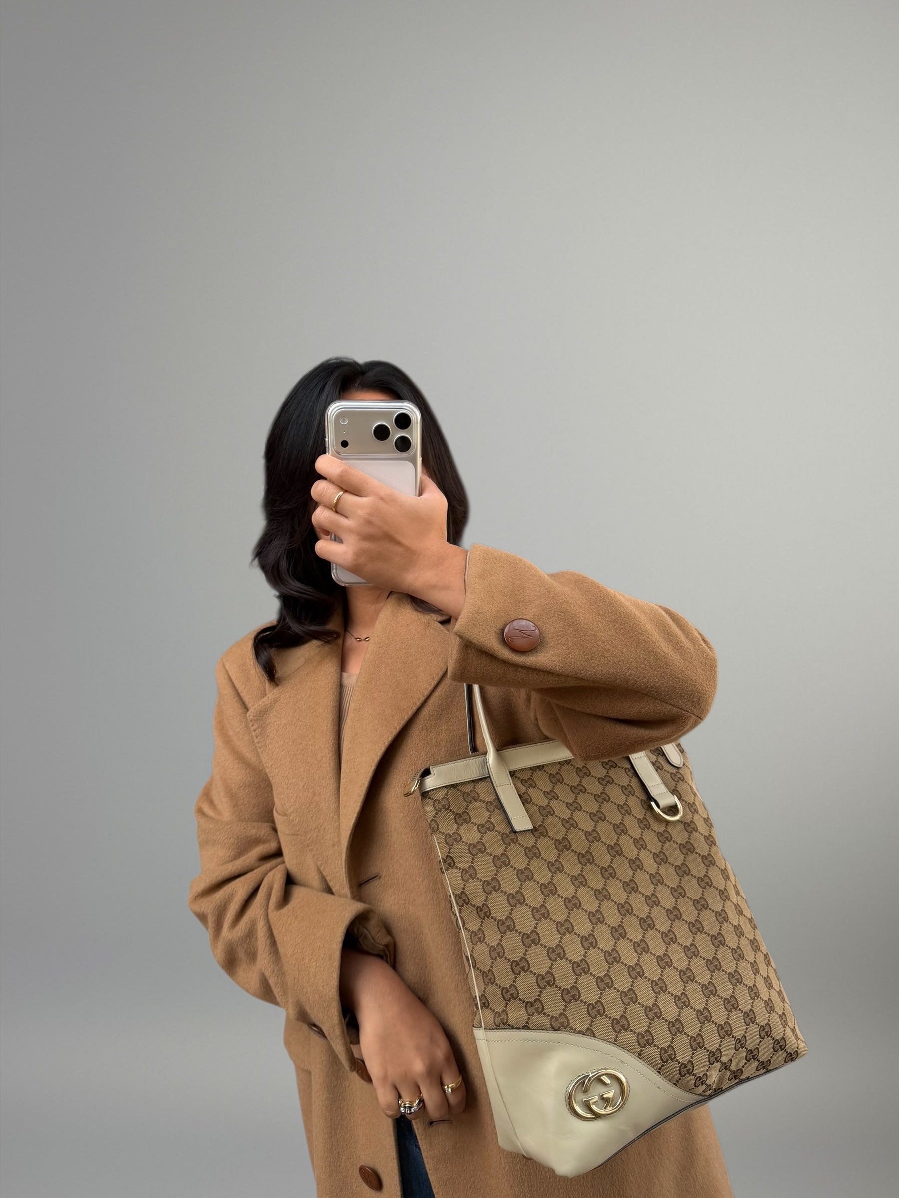 Gucci Tote GG Interlocking Canvas