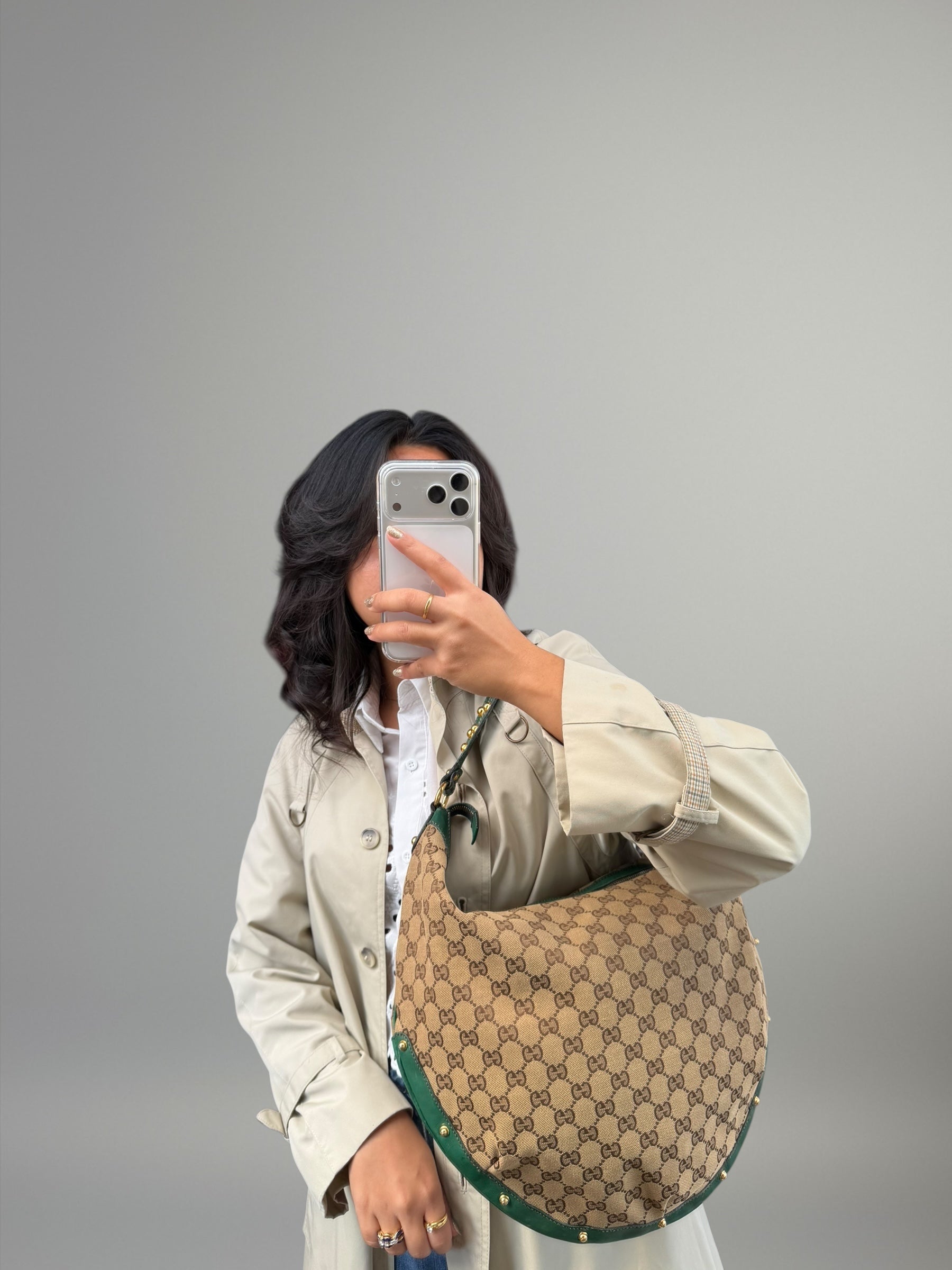 Gucci GG Canvas Hobo Bag