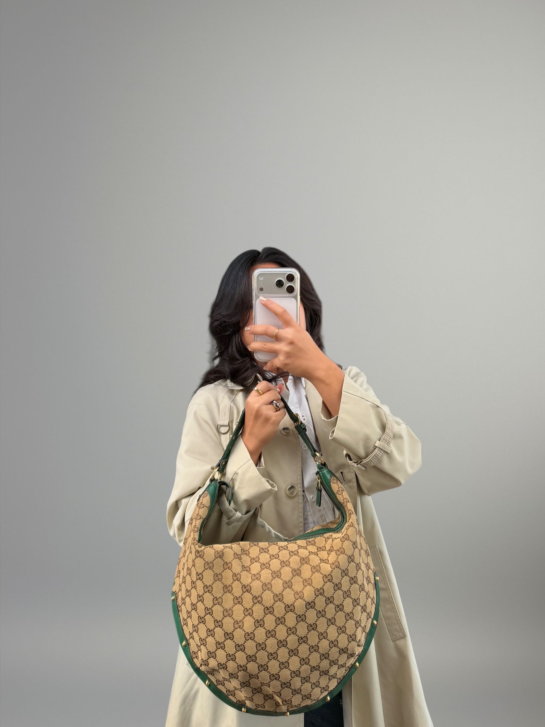 Gucci GG Canvas Hobo Bag