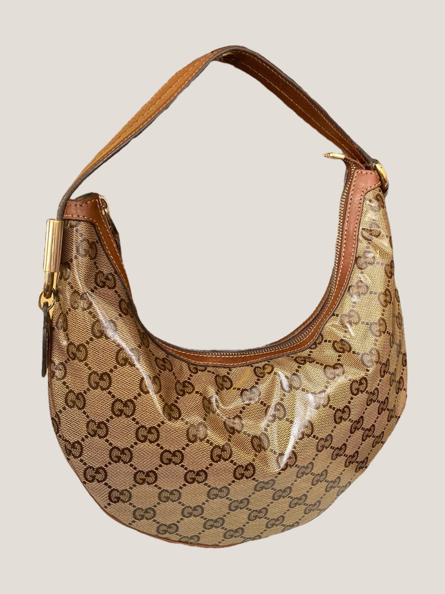 Gucci Hobo cristallo con fiocco dorato e charm