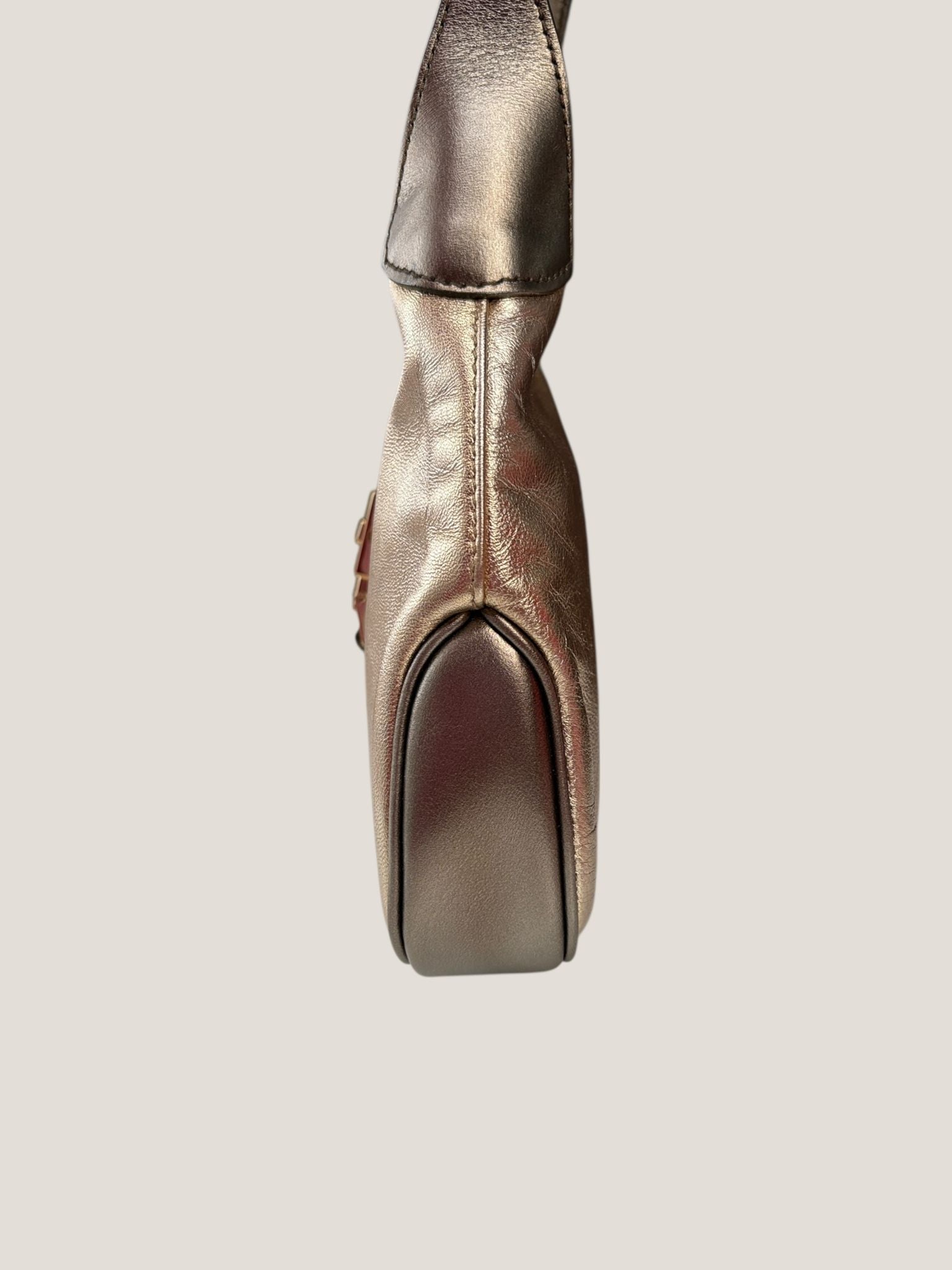 Gucci Jackie mini in pelle metallizzata