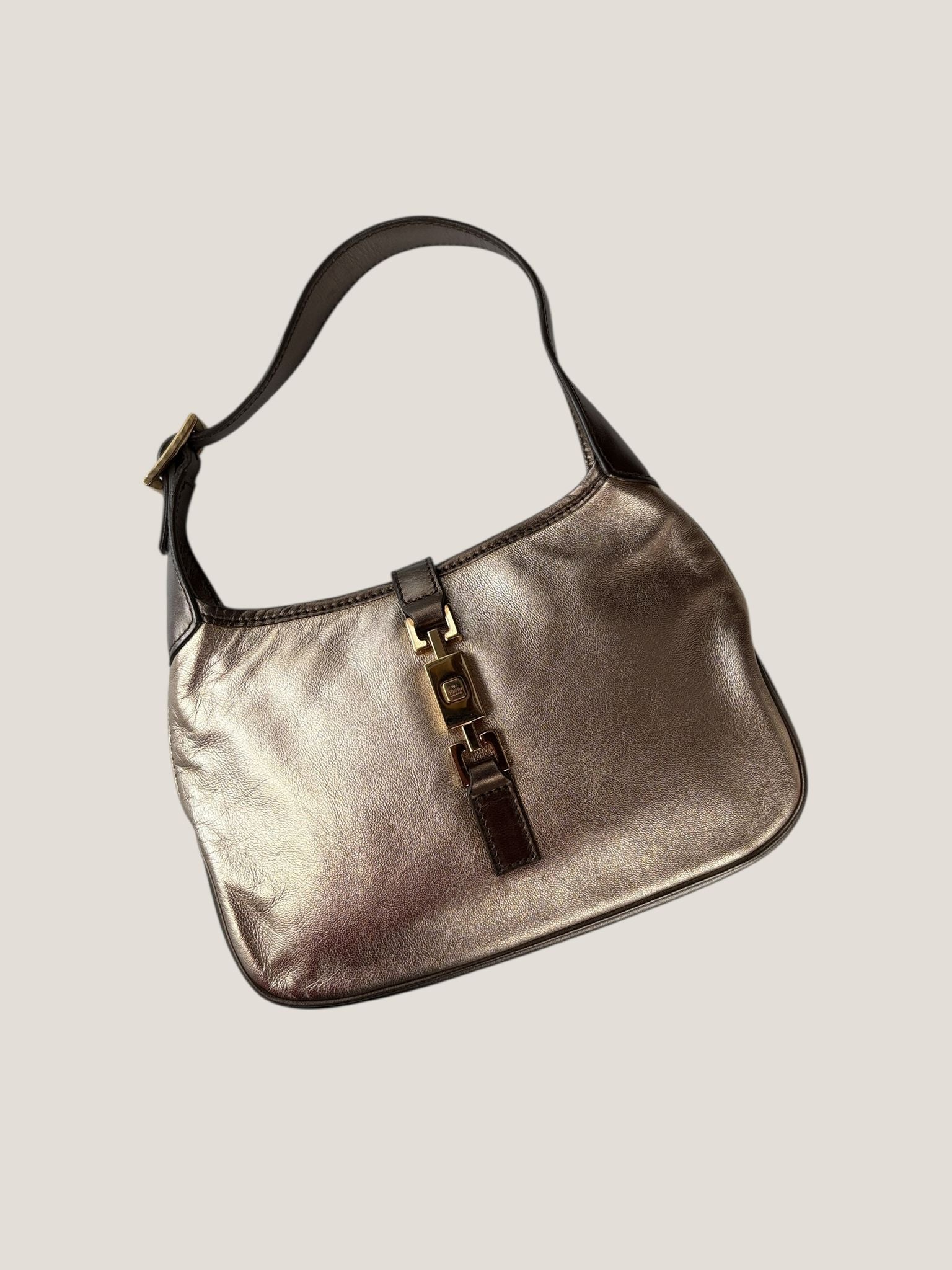 Gucci Jackie mini in pelle metallizzata