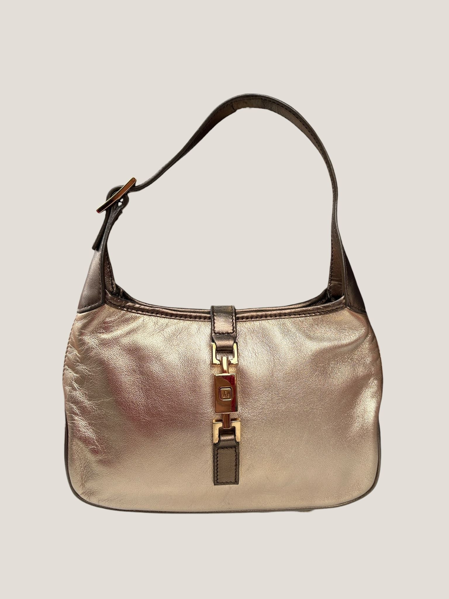 Gucci Jackie mini in pelle metallizzata