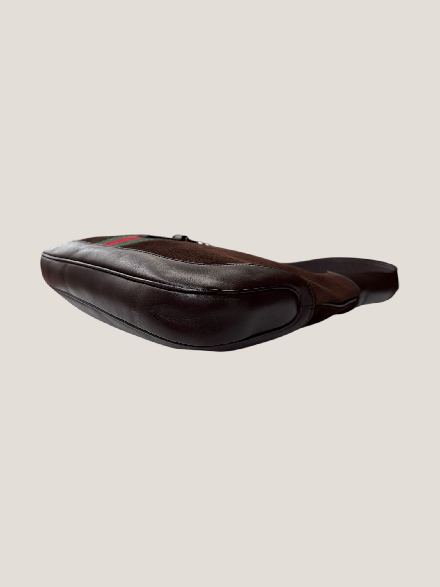 Gucci Jackie in suede con fascia Web