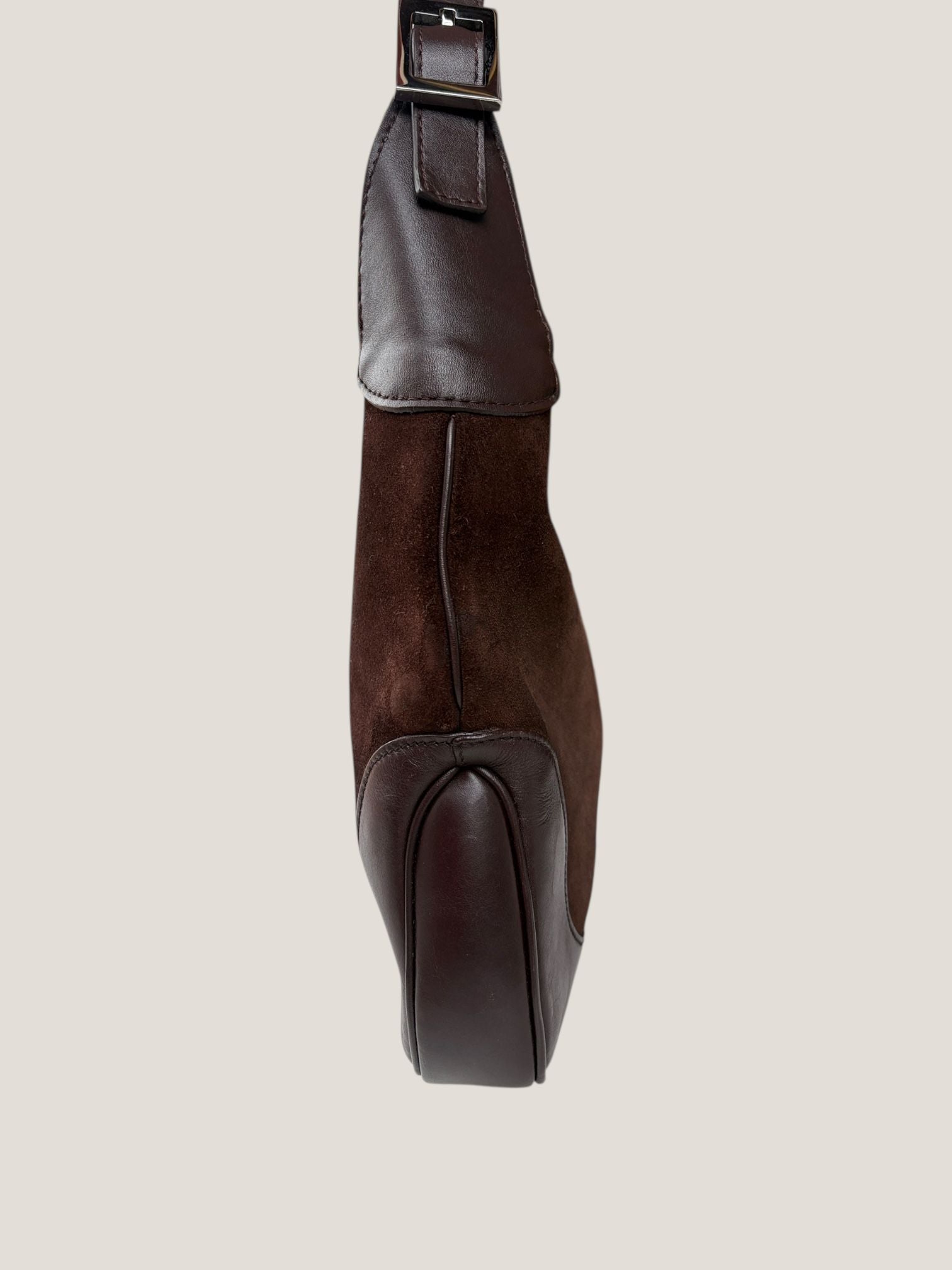 Gucci Jackie in suede con fascia Web