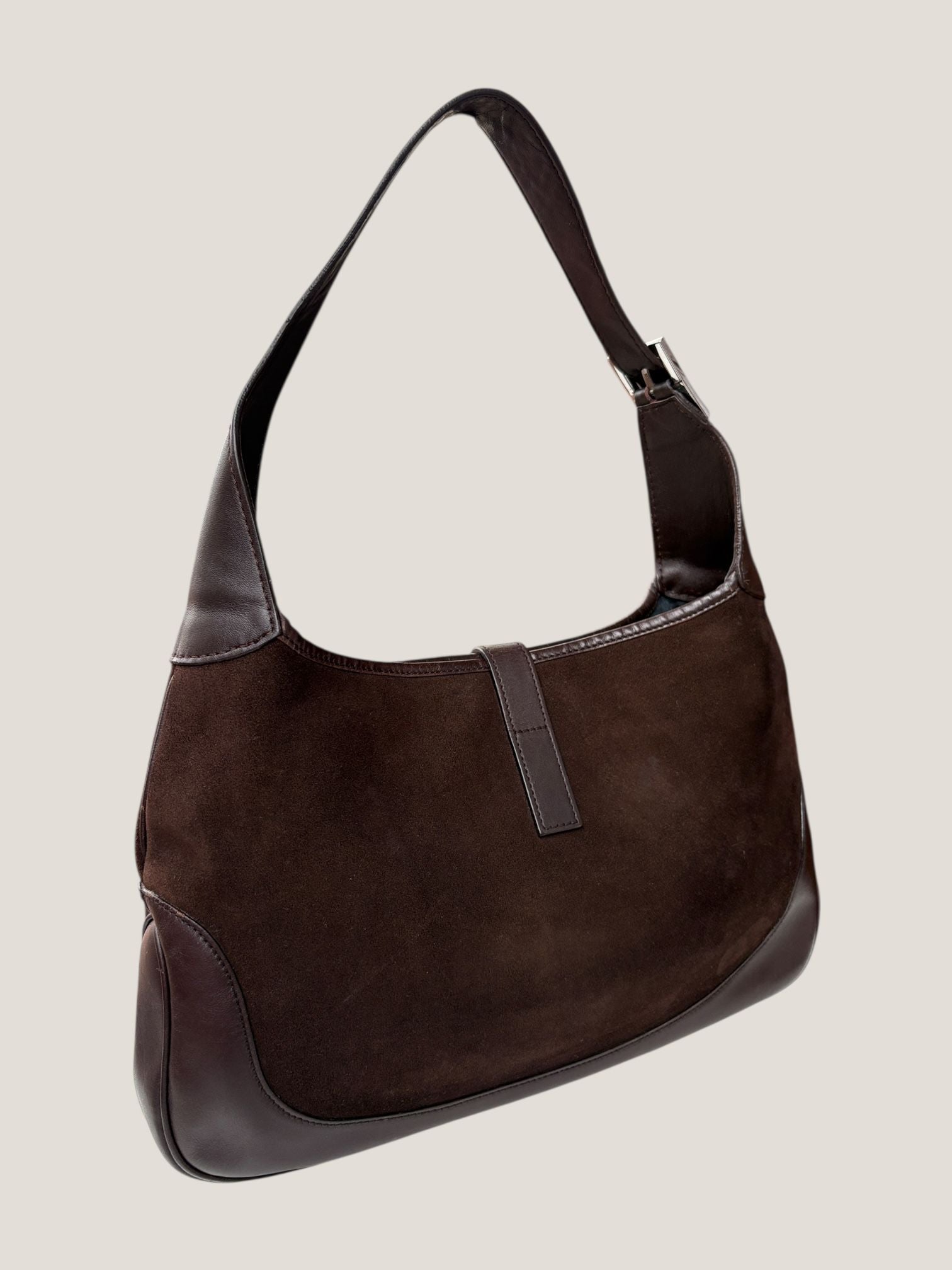 Gucci Jackie in suede con fascia Web