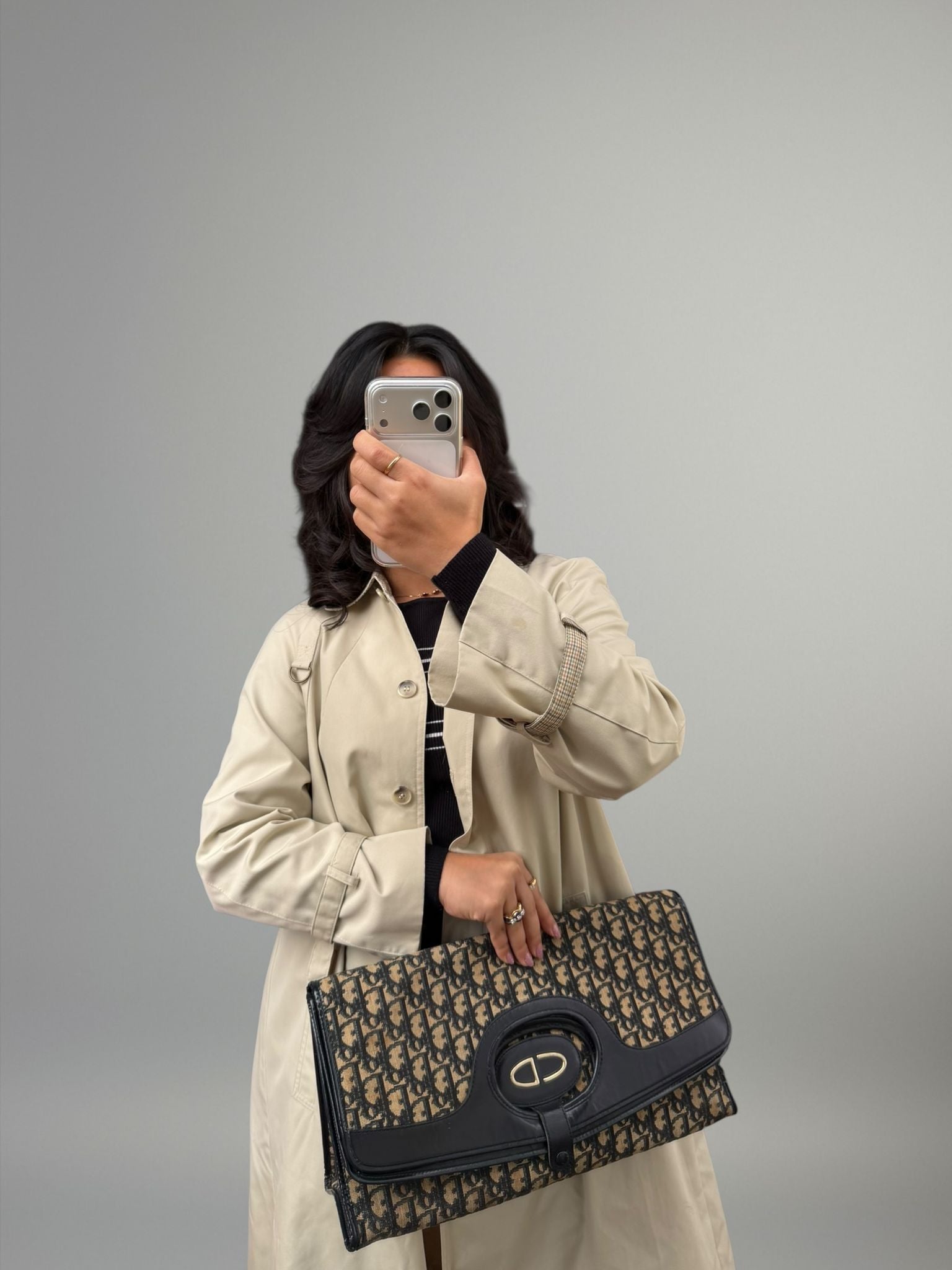 Christian Dior Monogram Tote / Clutch