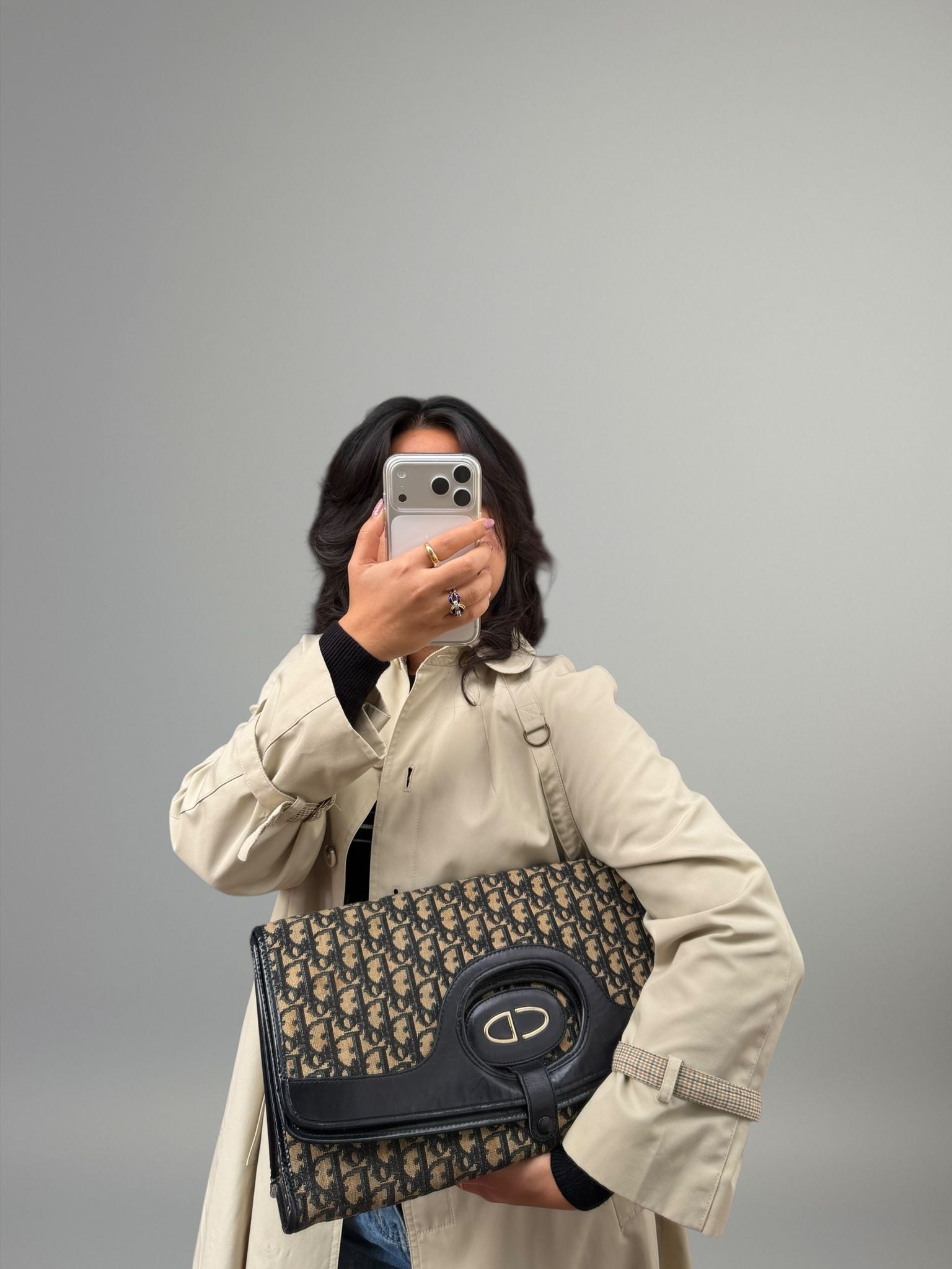 Christian Dior Monogram Tote / Clutch