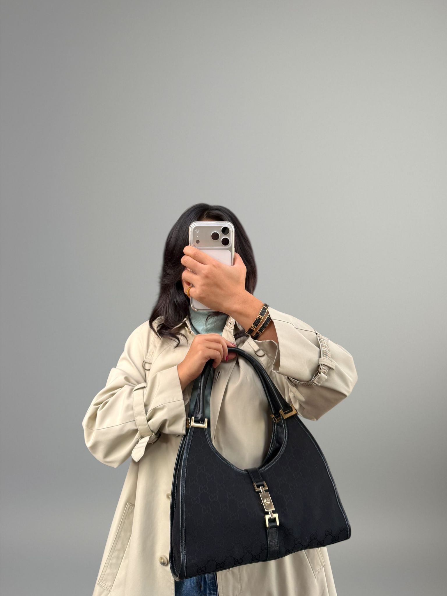 Gucci Jackie GG Canvas Nera