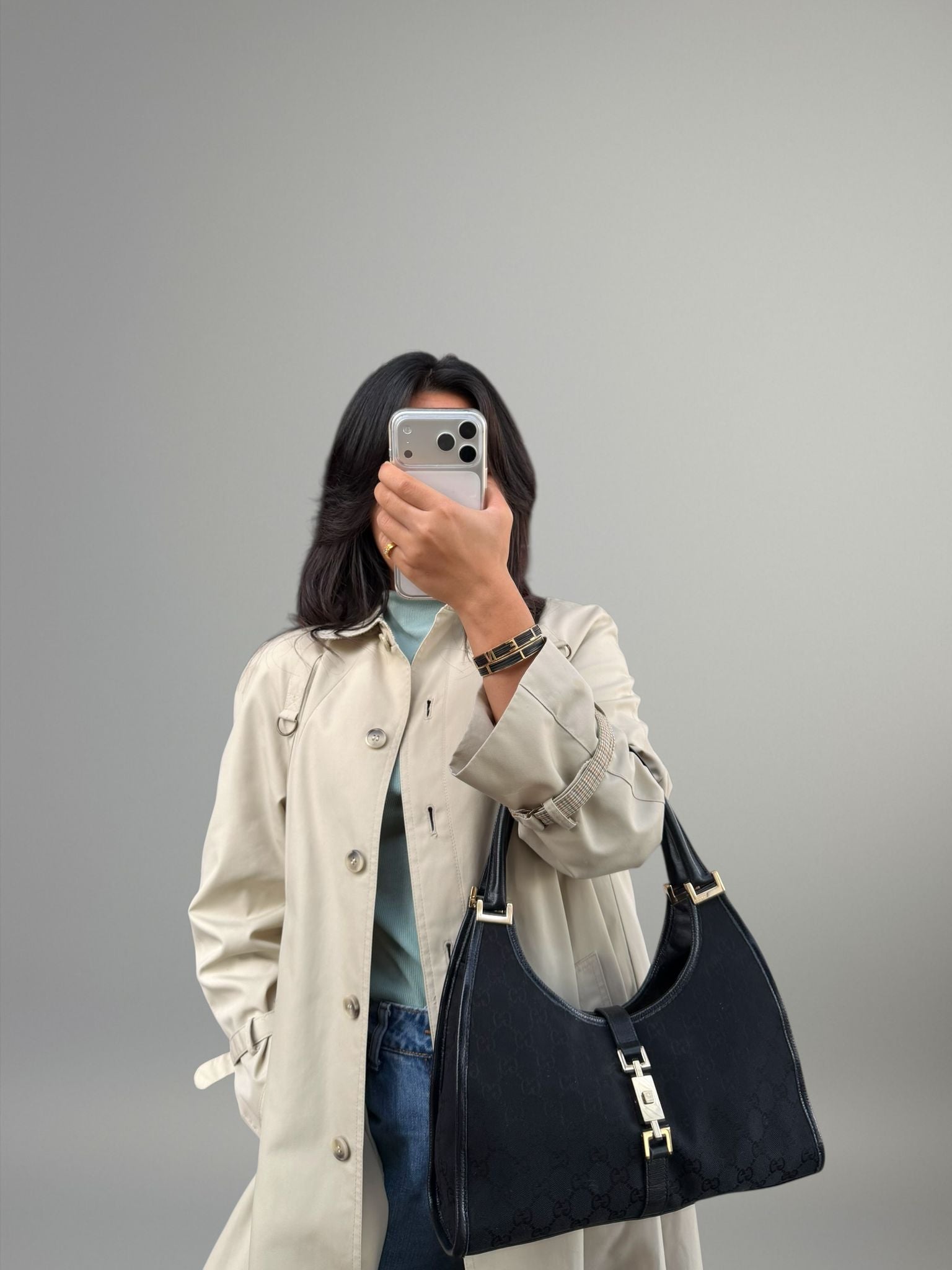 Gucci Jackie GG Canvas Nera