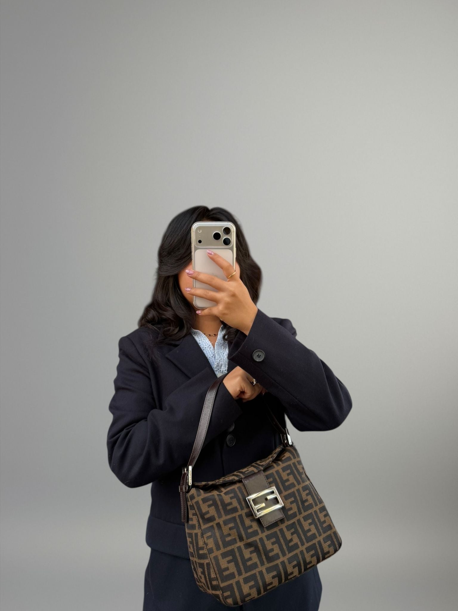 Fendi Baguette Double Flap