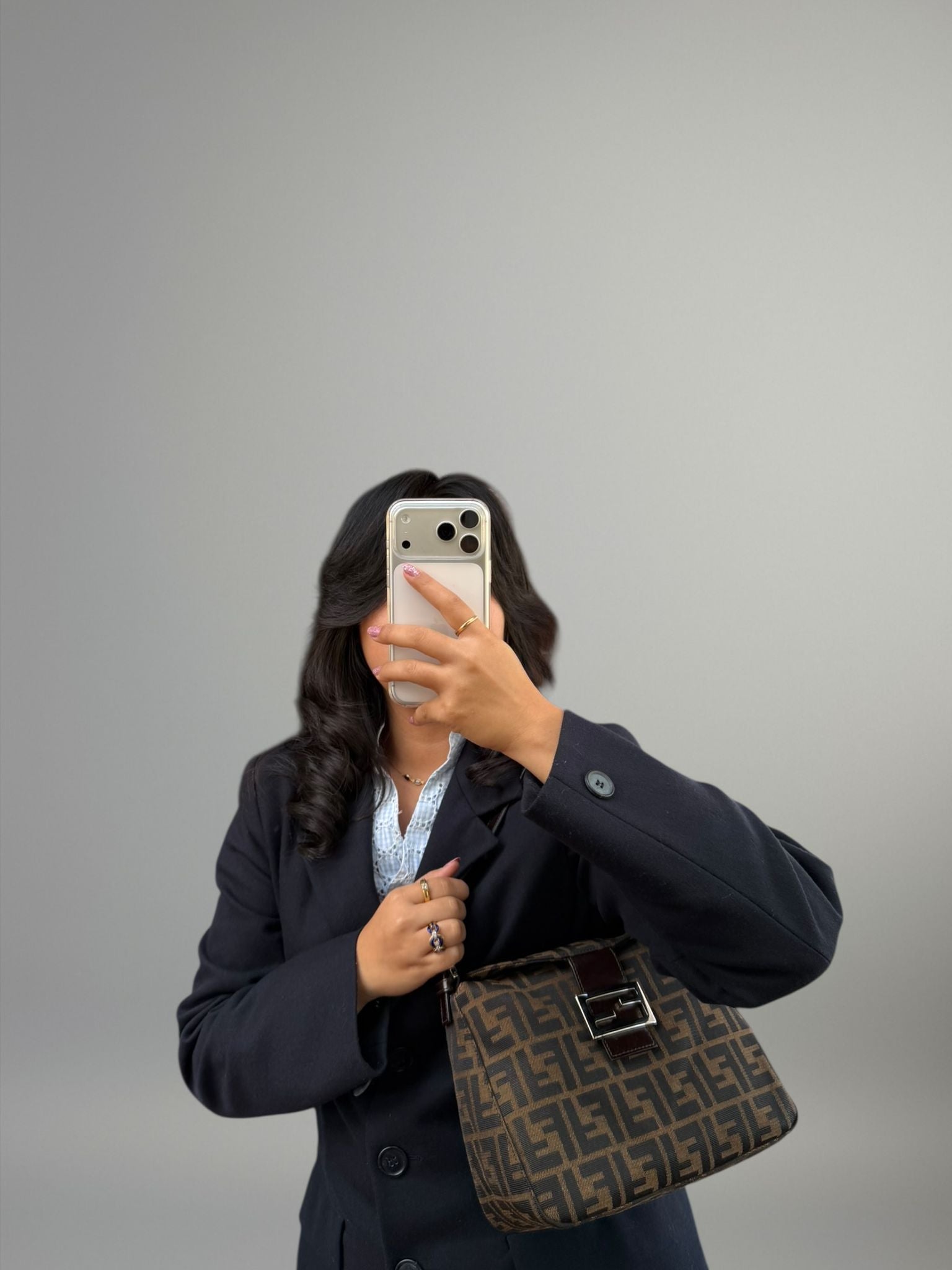 Fendi Baguette Double Flap
