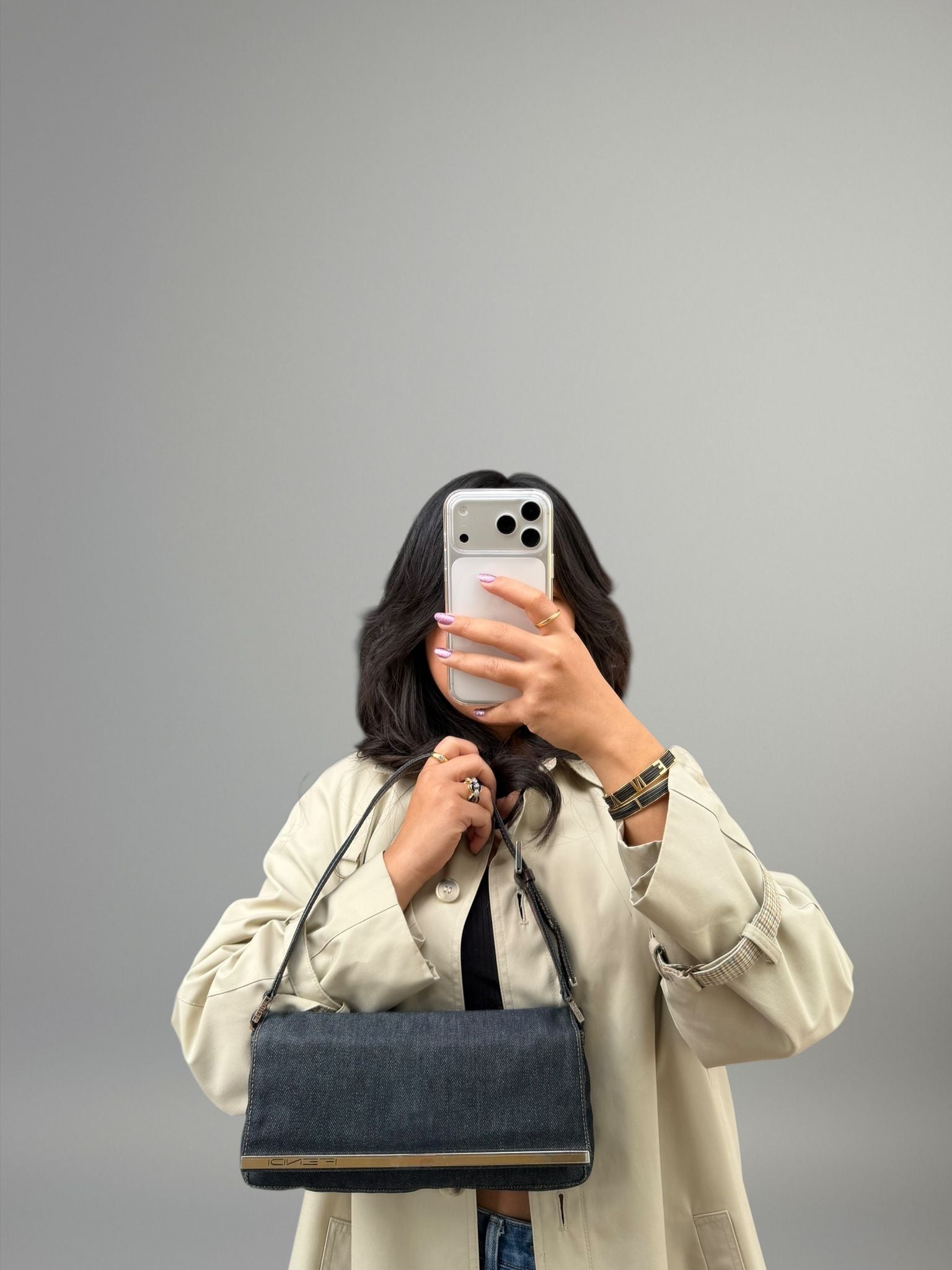 Fendi Denim Pochette