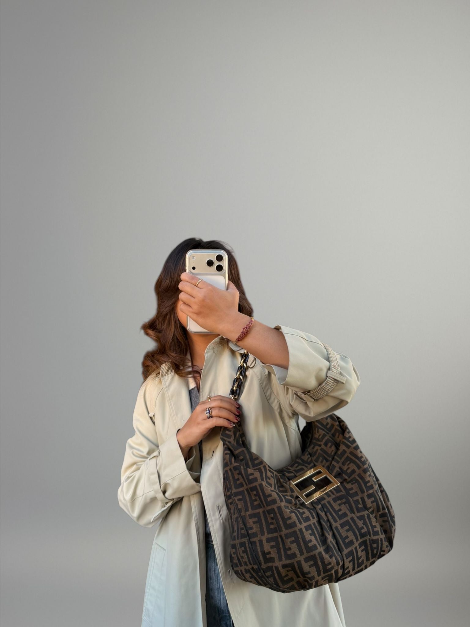 Fendi Baguette Zucca Hobo