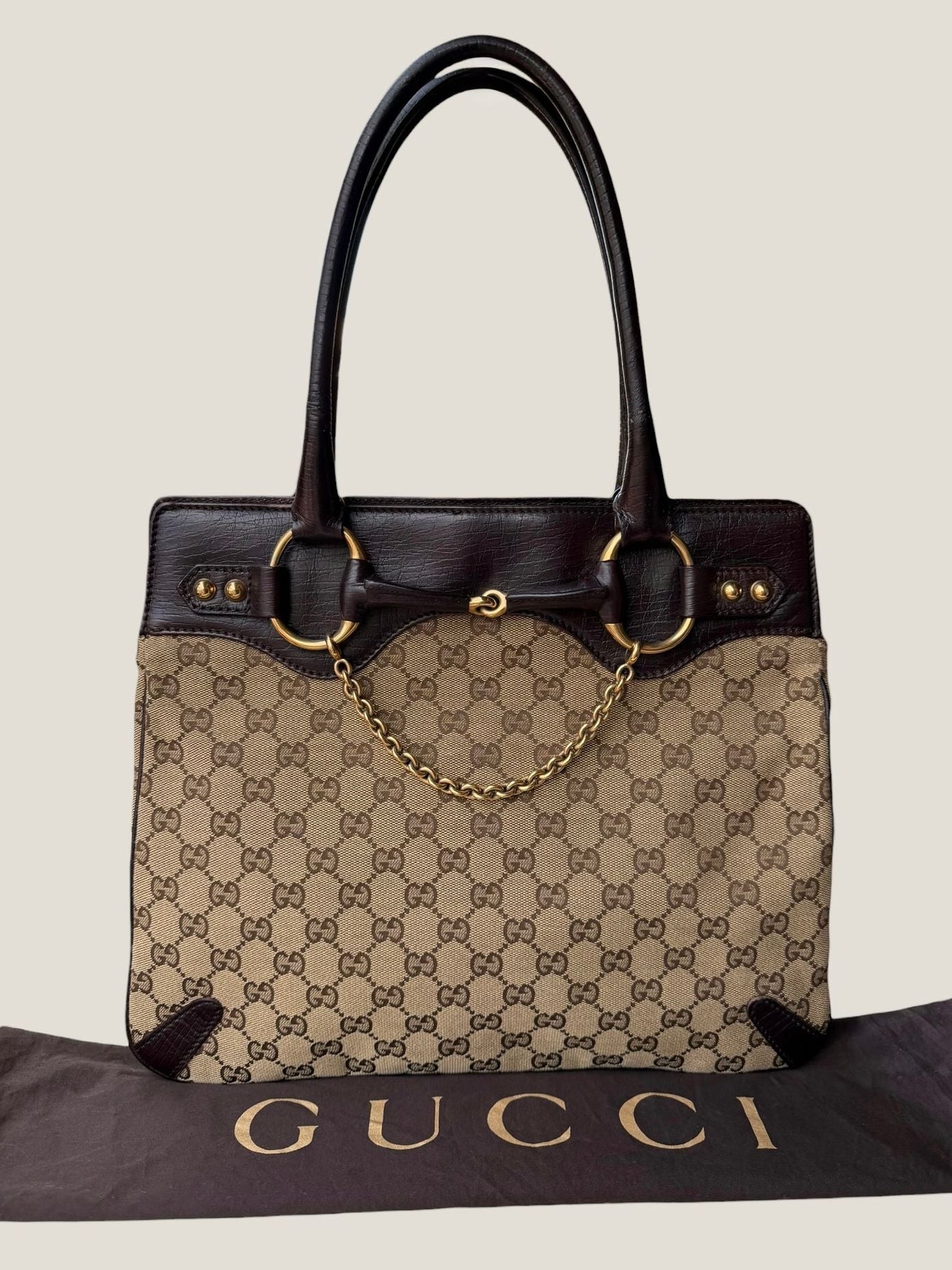 Gucci Horsebit Tote Bag