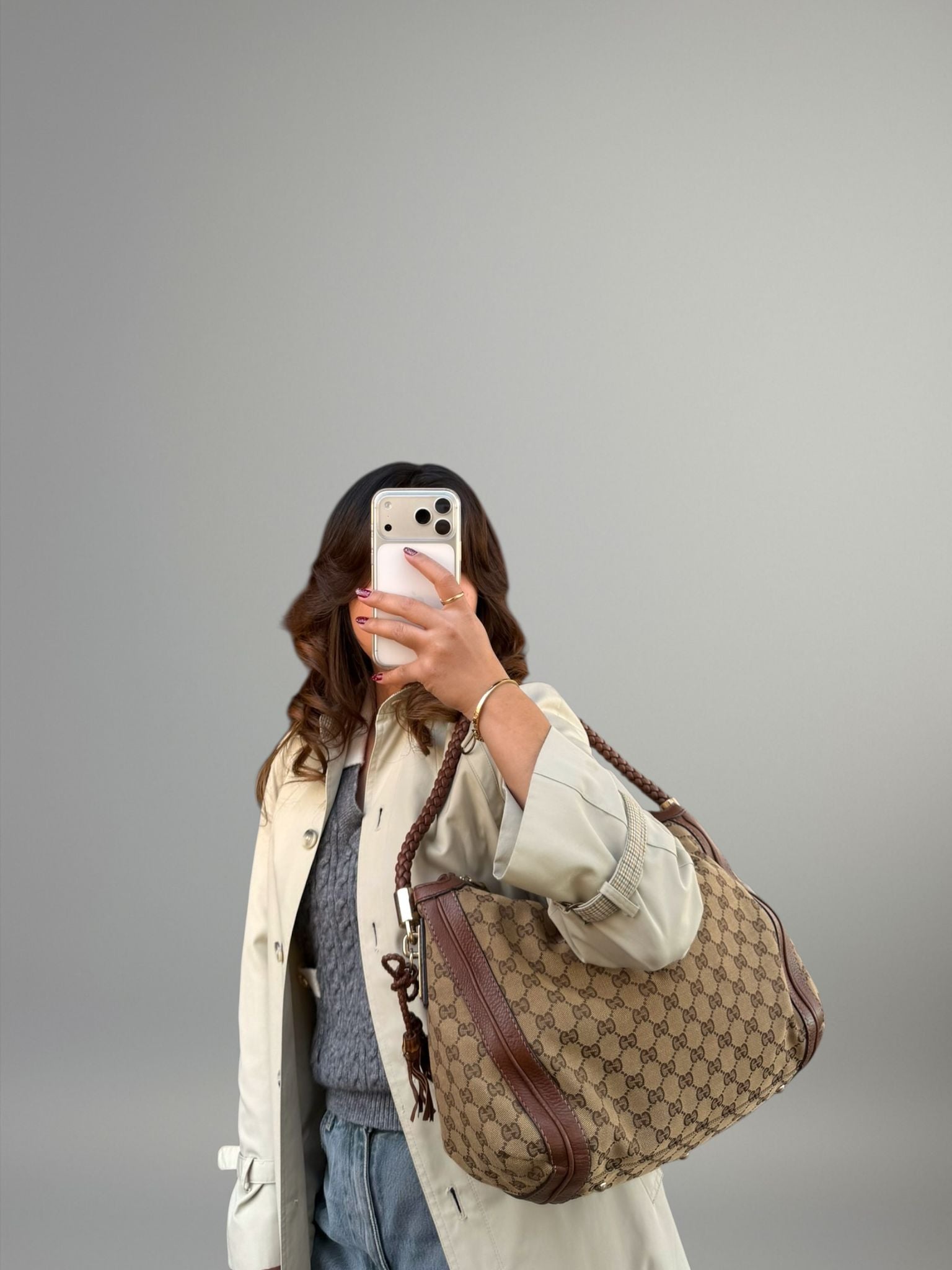Gucci Bella Hobo in tela GG
