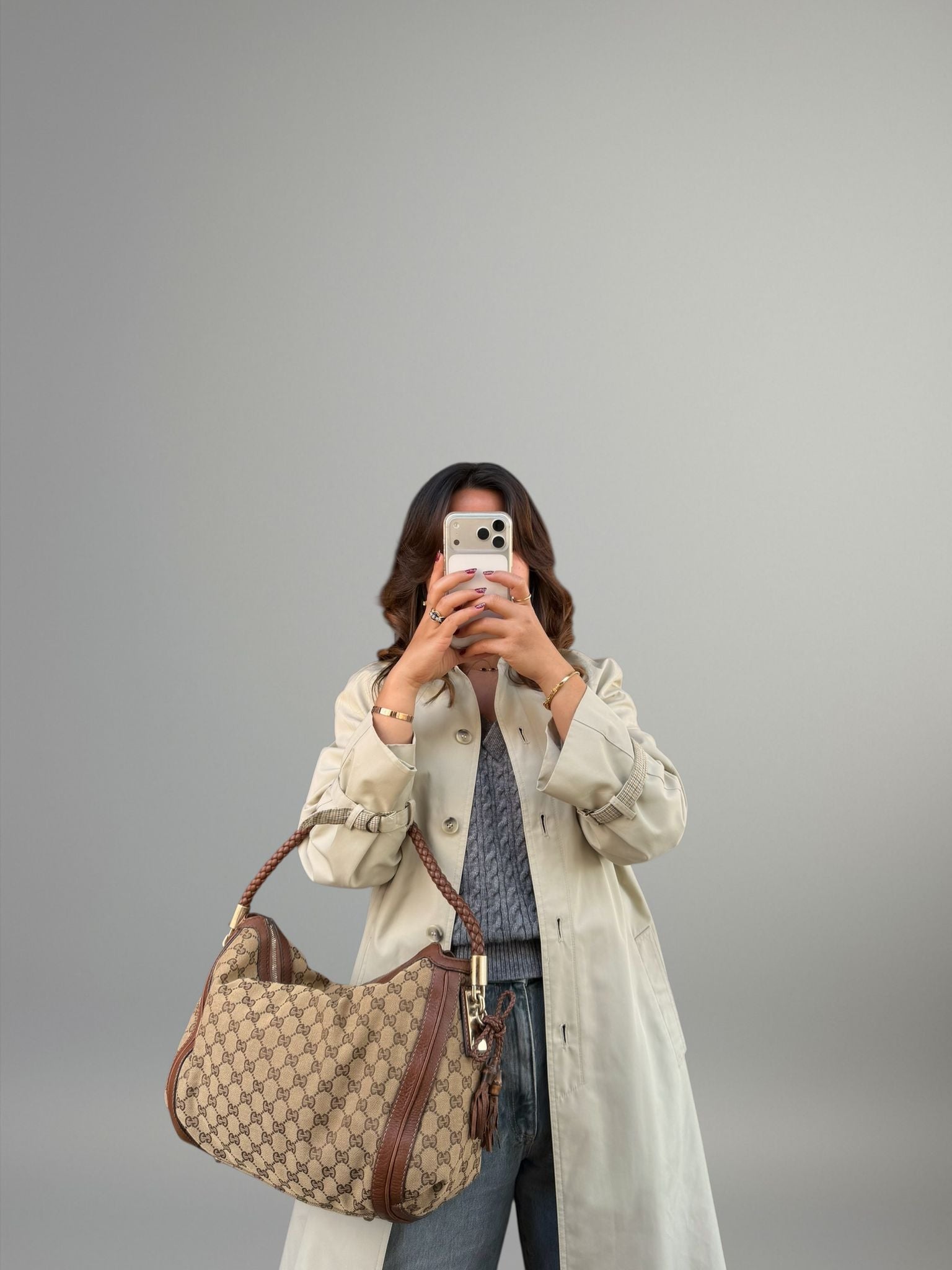 Gucci Bella Hobo in tela GG