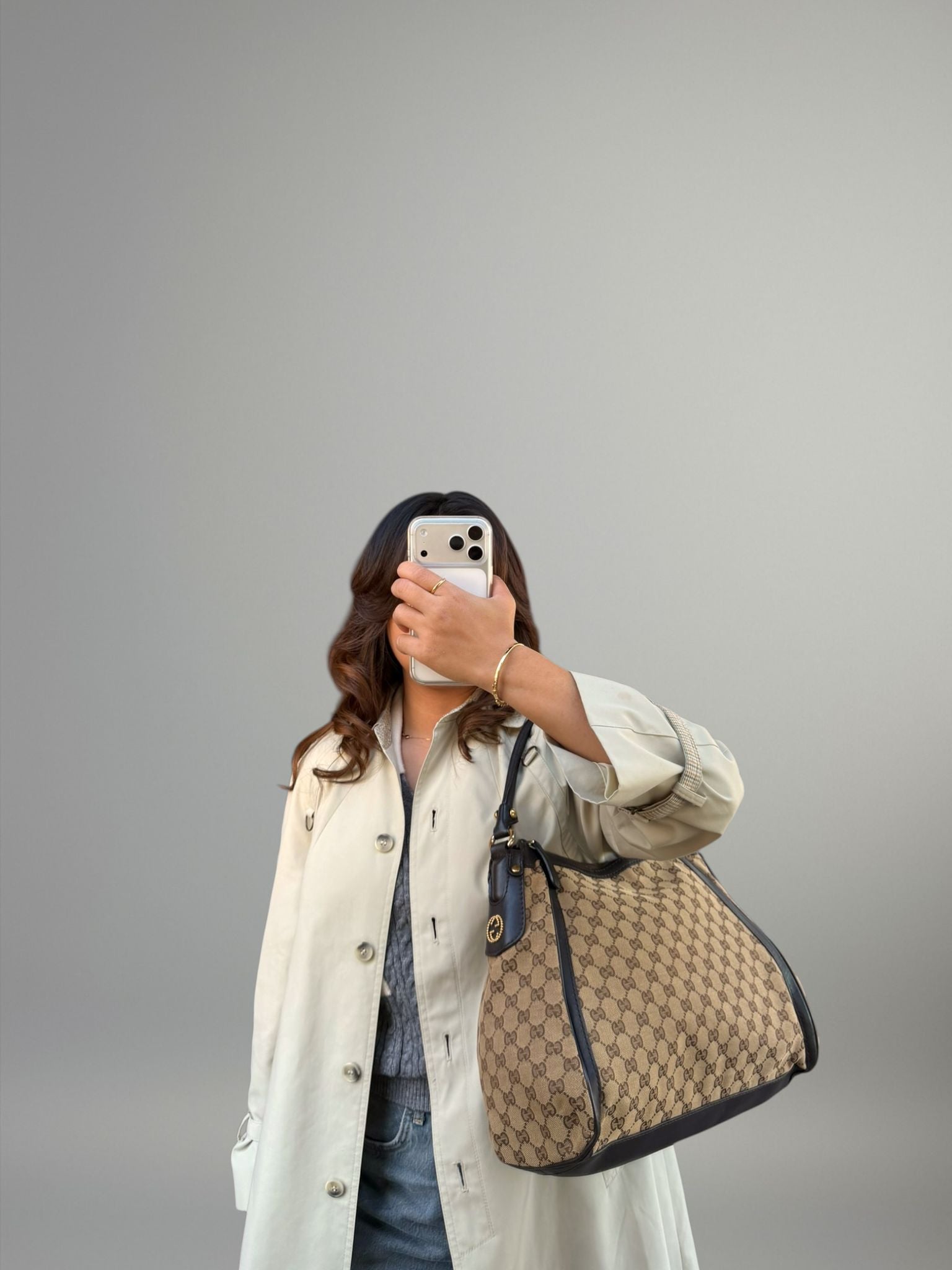 Gucci Hobo Studded Interlocking