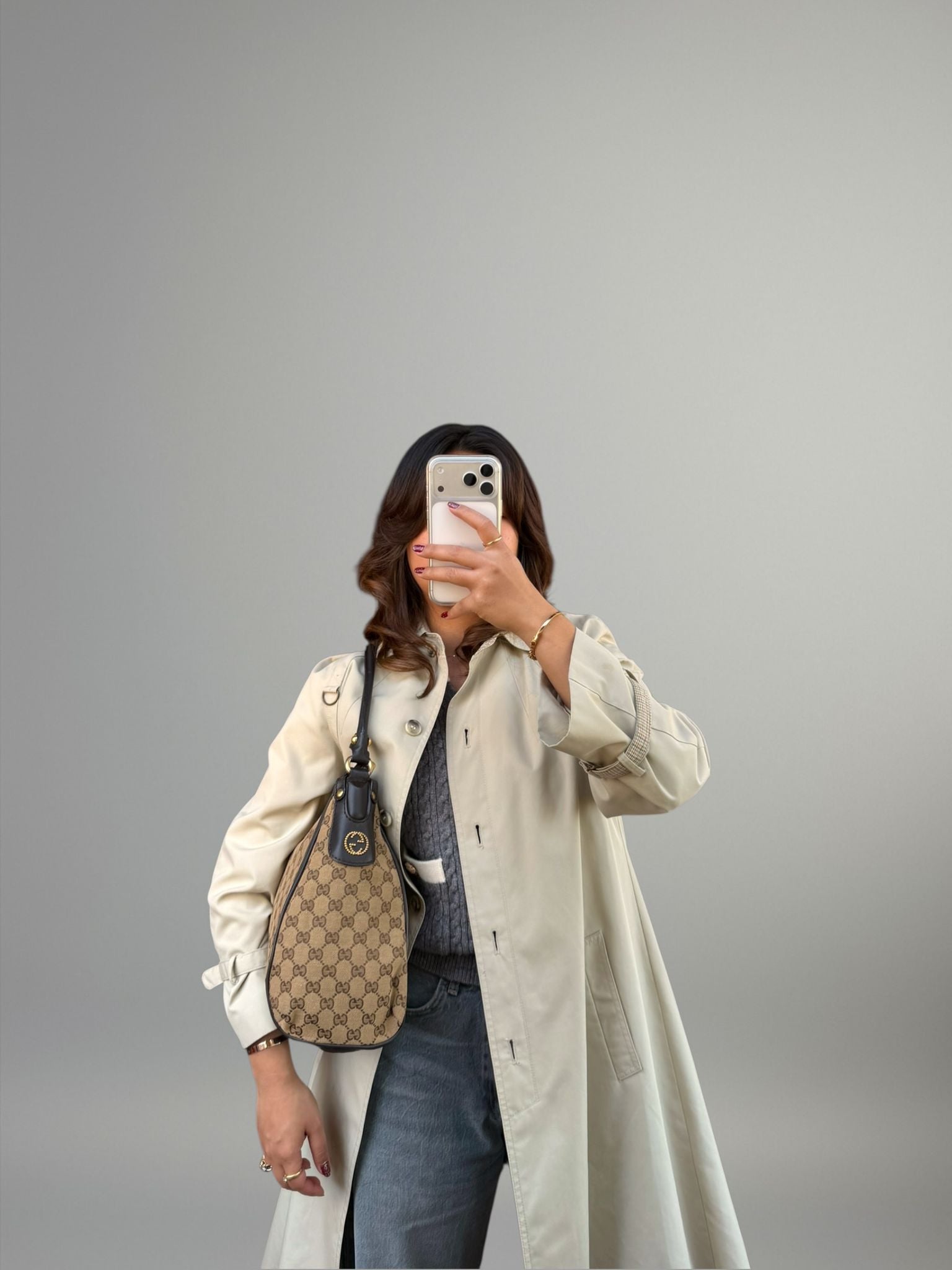 Gucci Hobo Studded Interlocking