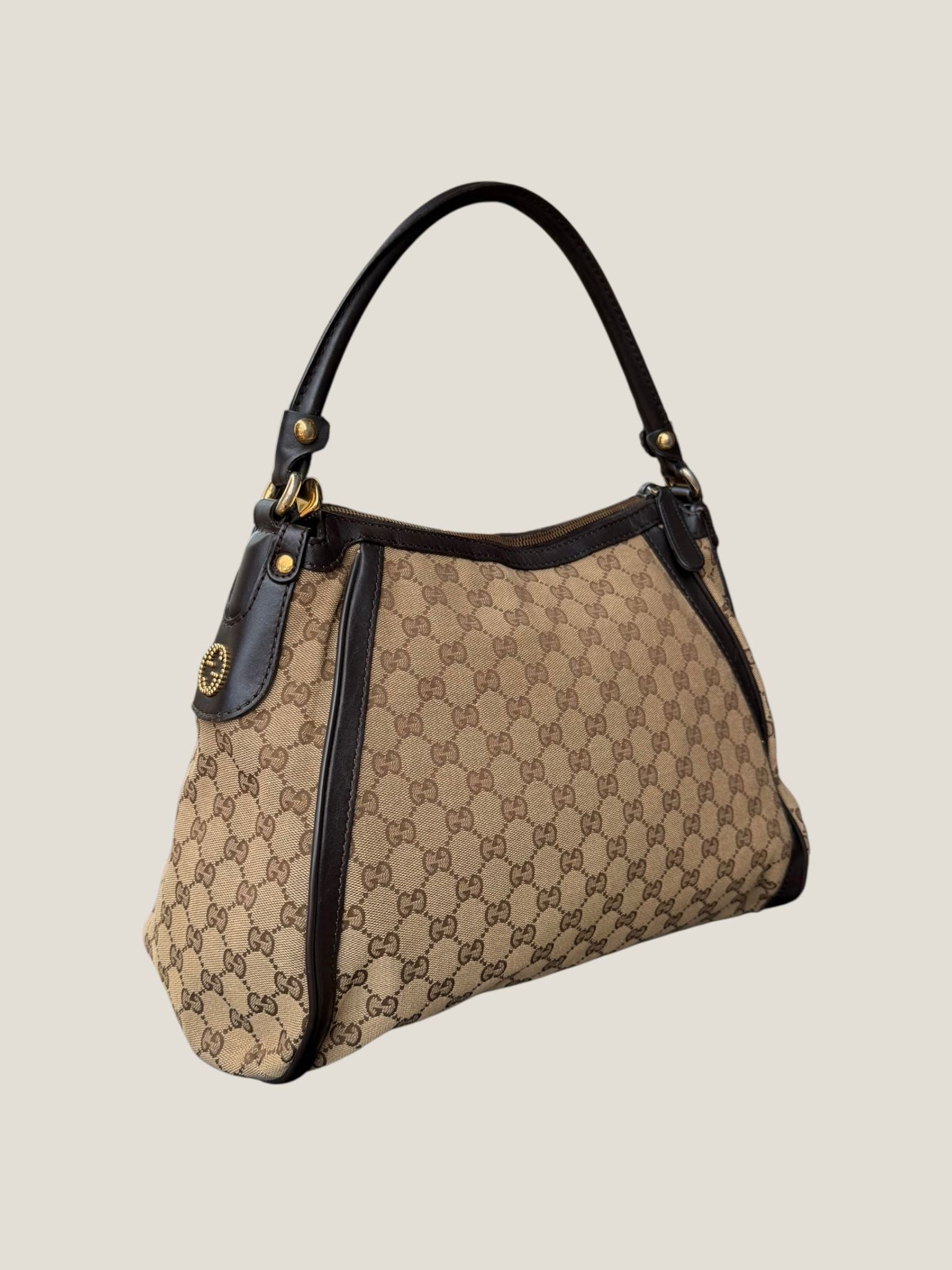 Gucci Hobo Studded Interlocking