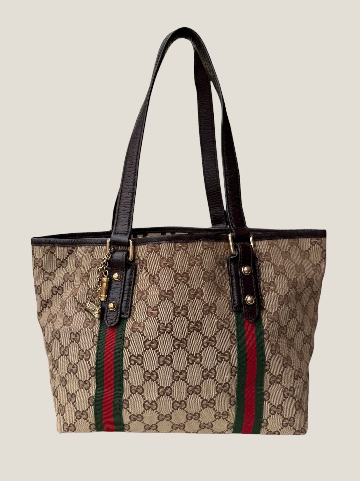 Gucci Tote GG Canvas Sherry Line