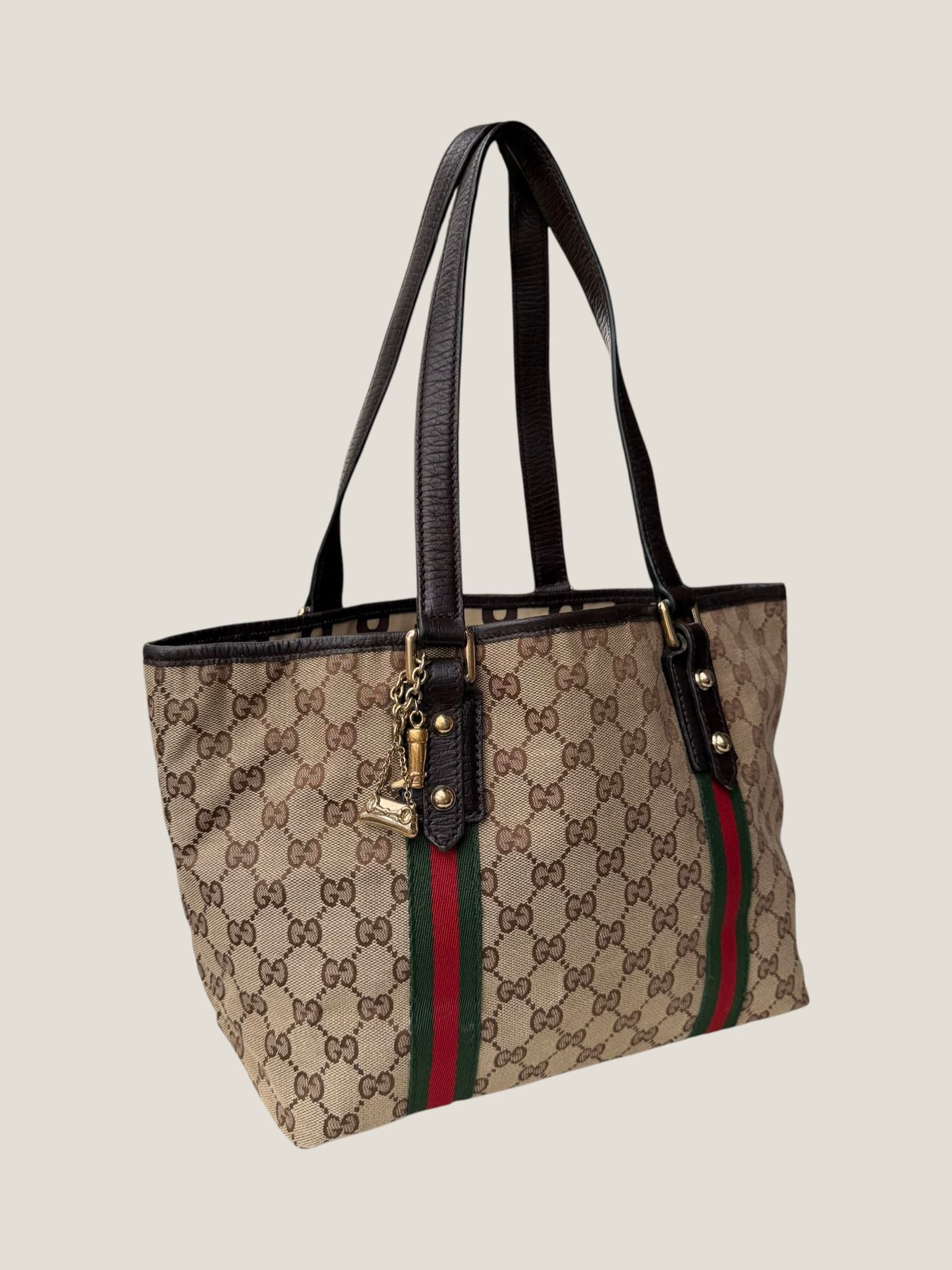 Gucci Tote GG Canvas Sherry Line