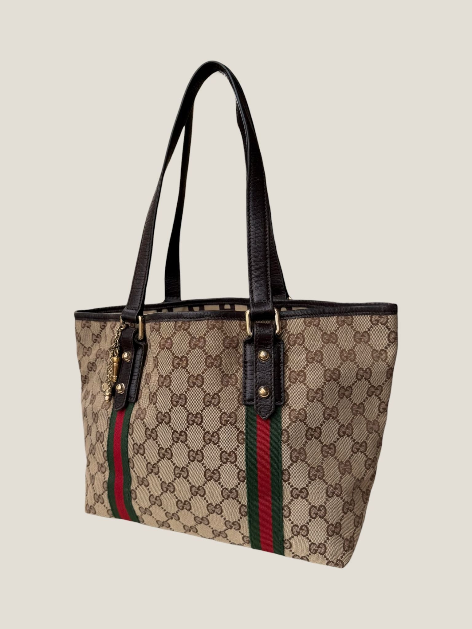 Gucci Tote GG Canvas Sherry Line