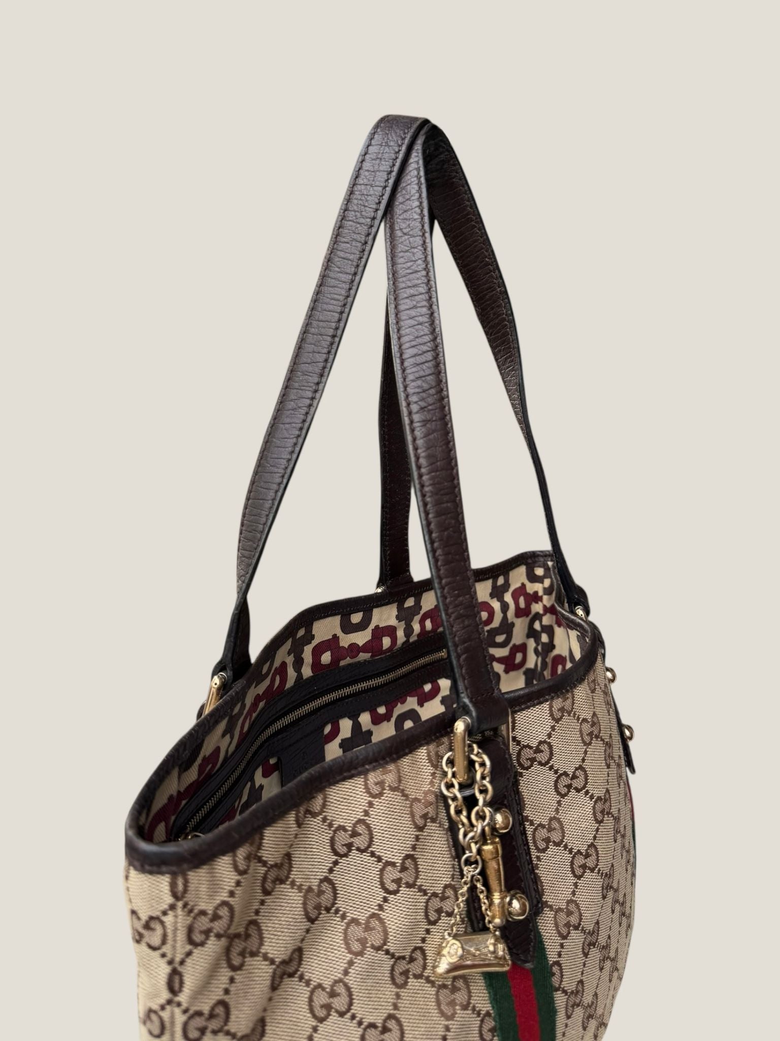 Gucci Tote GG Canvas Sherry Line
