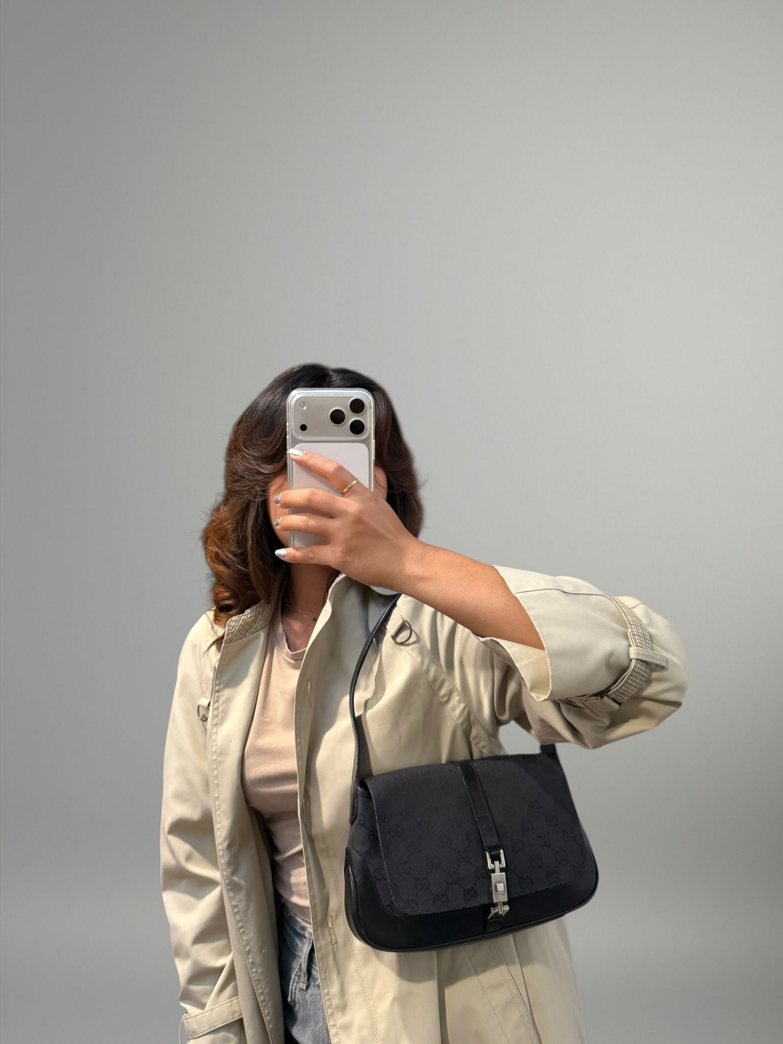 Gucci Jackie GG Canvas Nero