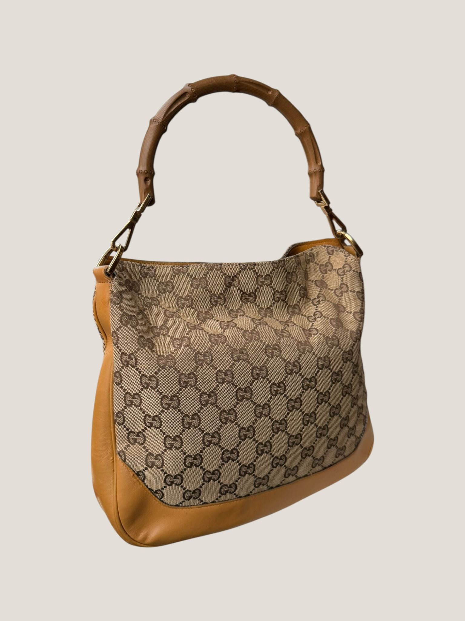 Gucci bamboo GG canvas