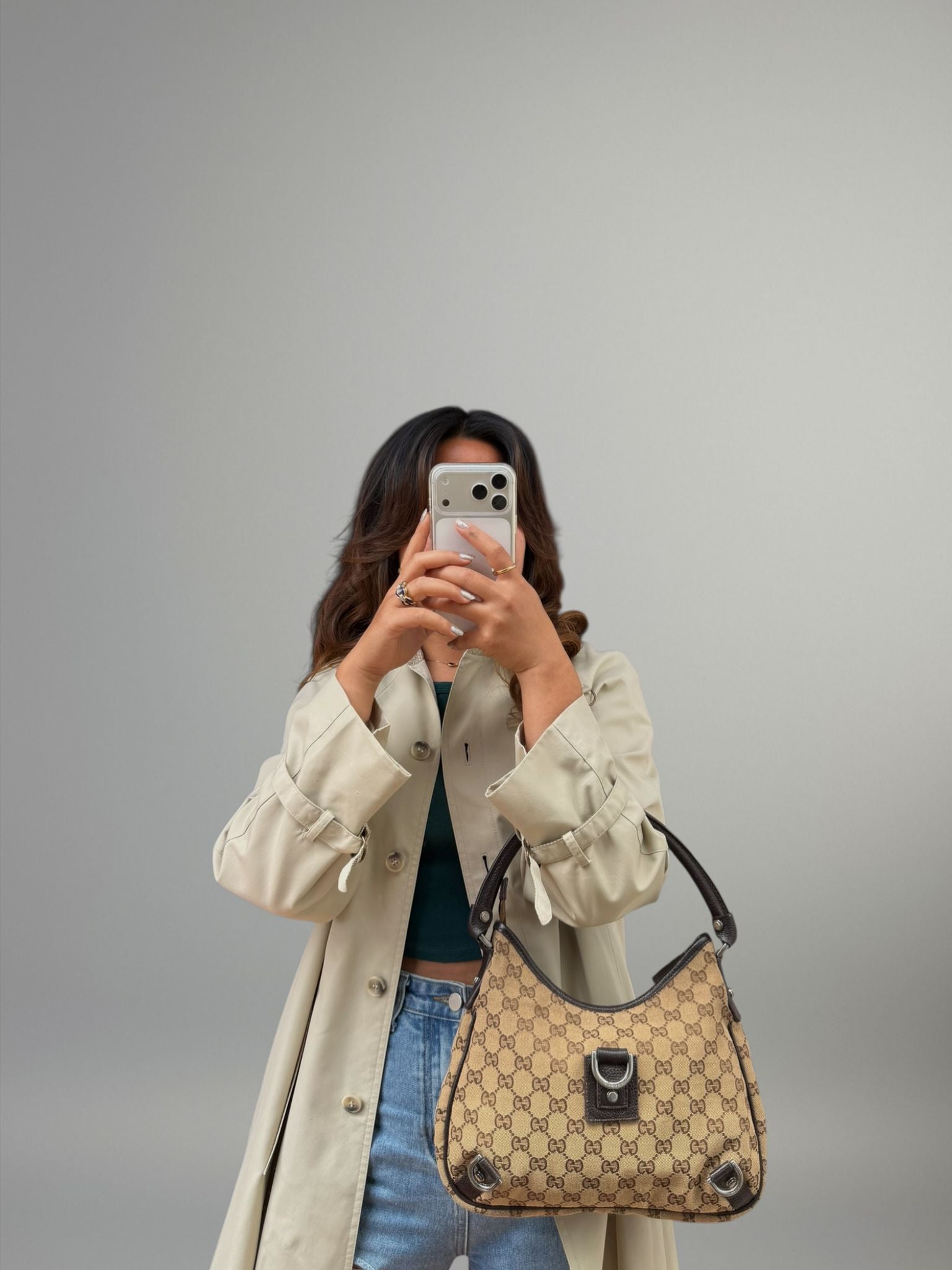 Gucci D Ring Hobo