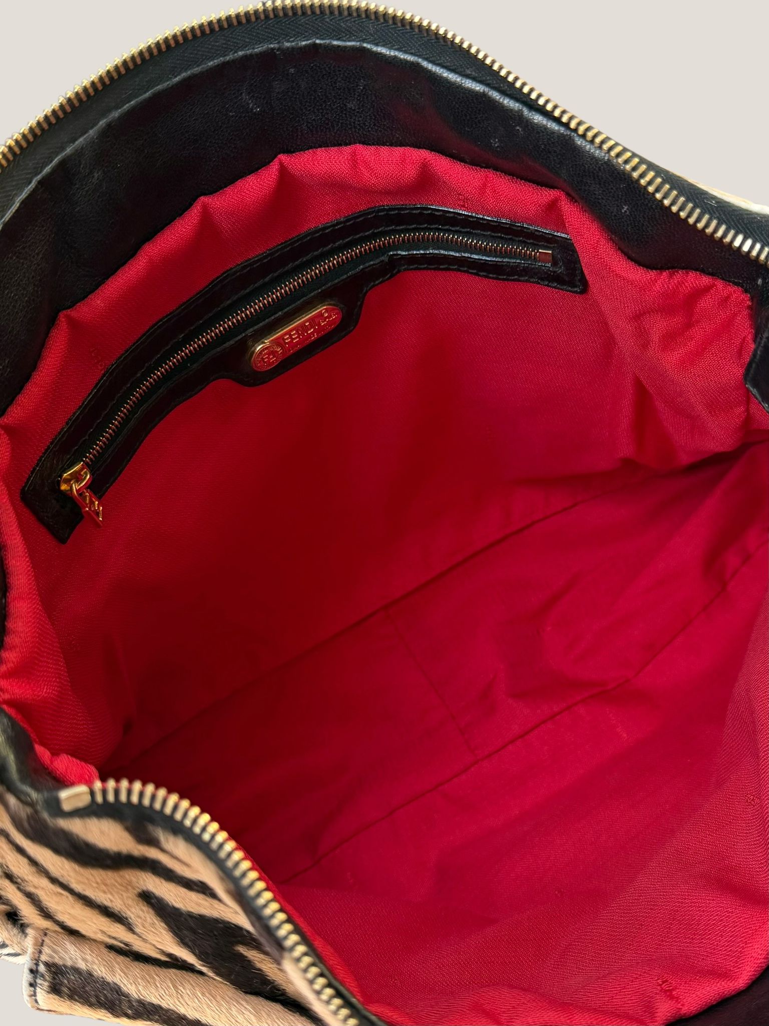 Fendi Mamma Baguette zebra pony hair