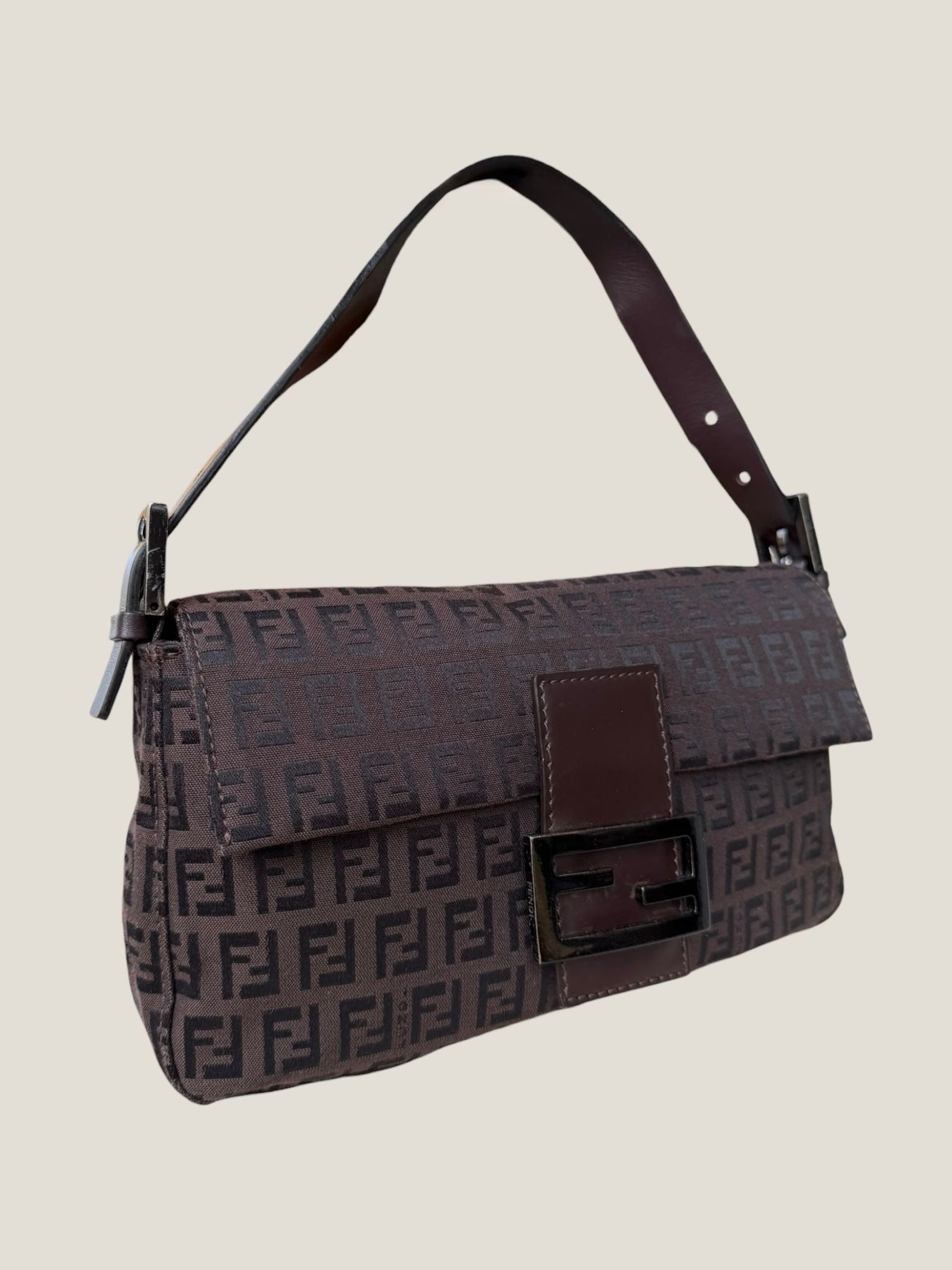 Fendi Baguette Zucchino marrone