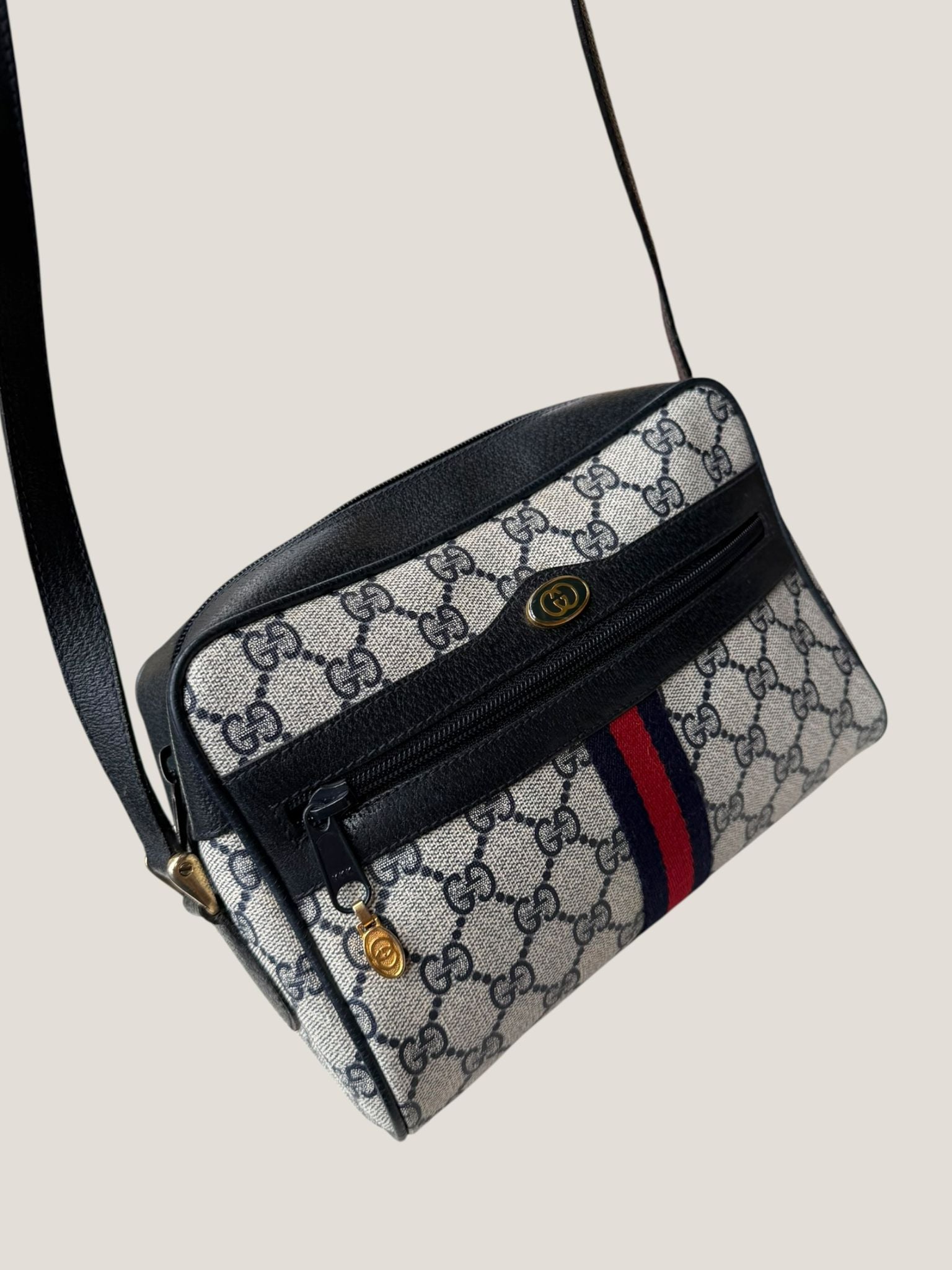 Gucci GG Supreme Web tracolla