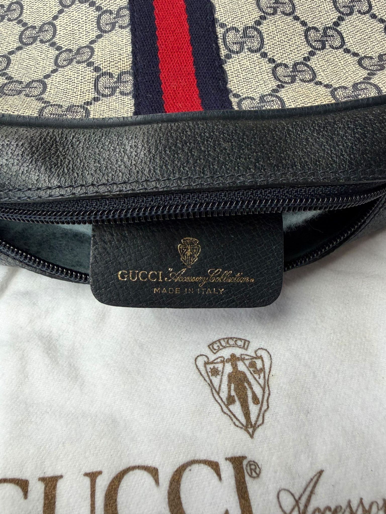 Gucci GG Supreme Web tracolla