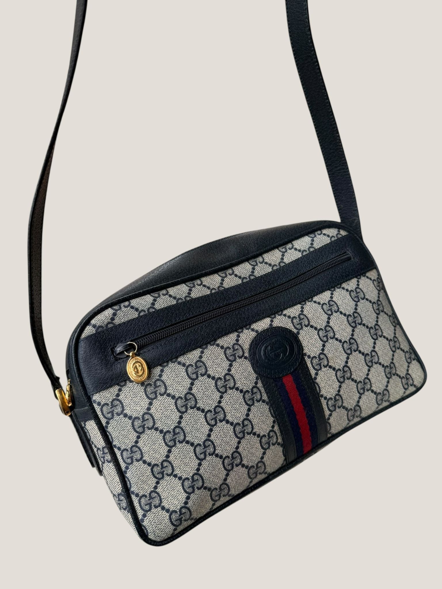 Gucci GG Supreme Web tracolla