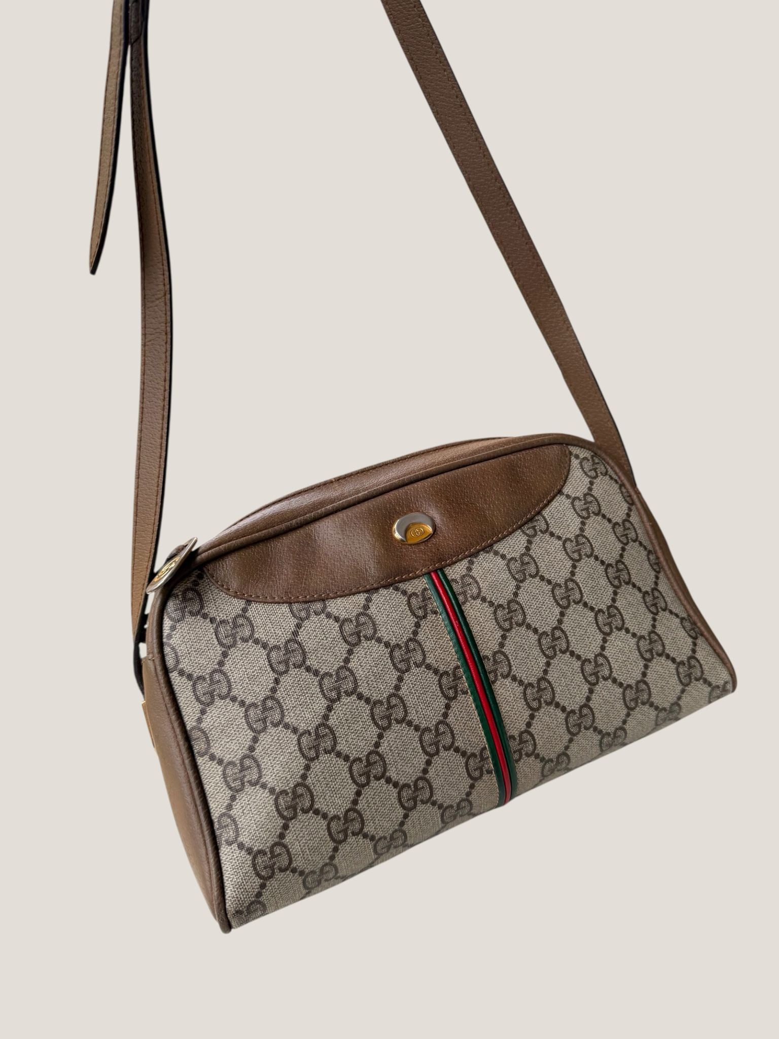 Gucci GG Supreme Web tracolla