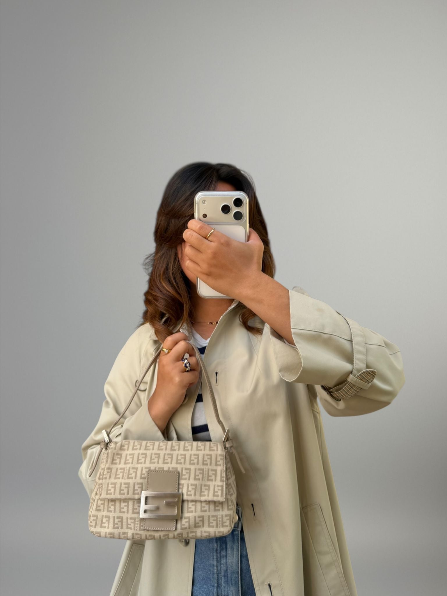 Fendi Baguette Mini Zucchino