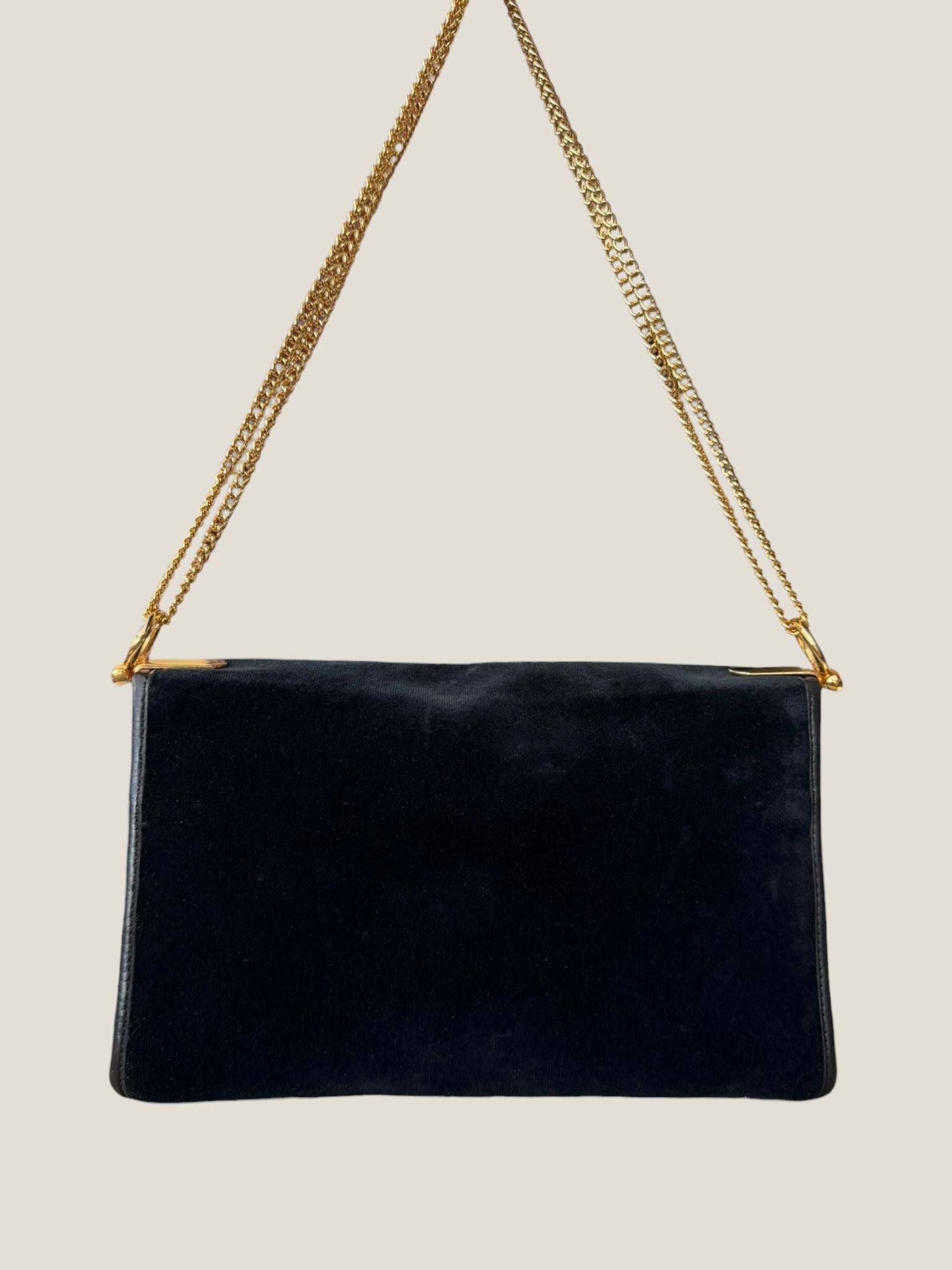 Celine velvet flap bag